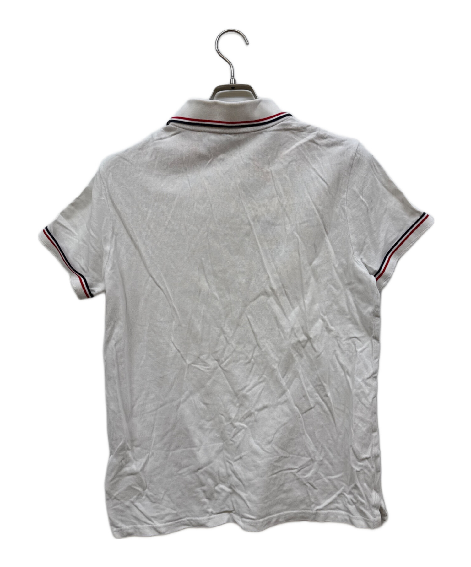 中古・古着通販】MONCLER (モンクレール) ポロシャツ ホワイト サイズ