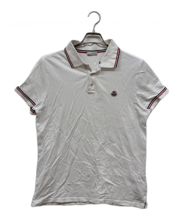中古・古着通販】MONCLER (モンクレール) ポロシャツ ホワイト サイズ 