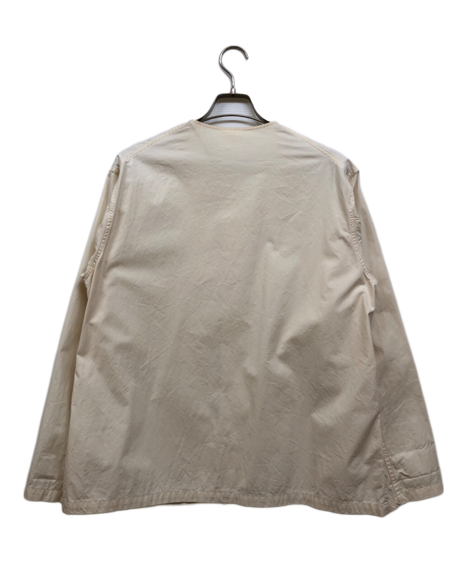 中古・古着通販】DANTON (ダントン) ノーカラージャケット アイボリー