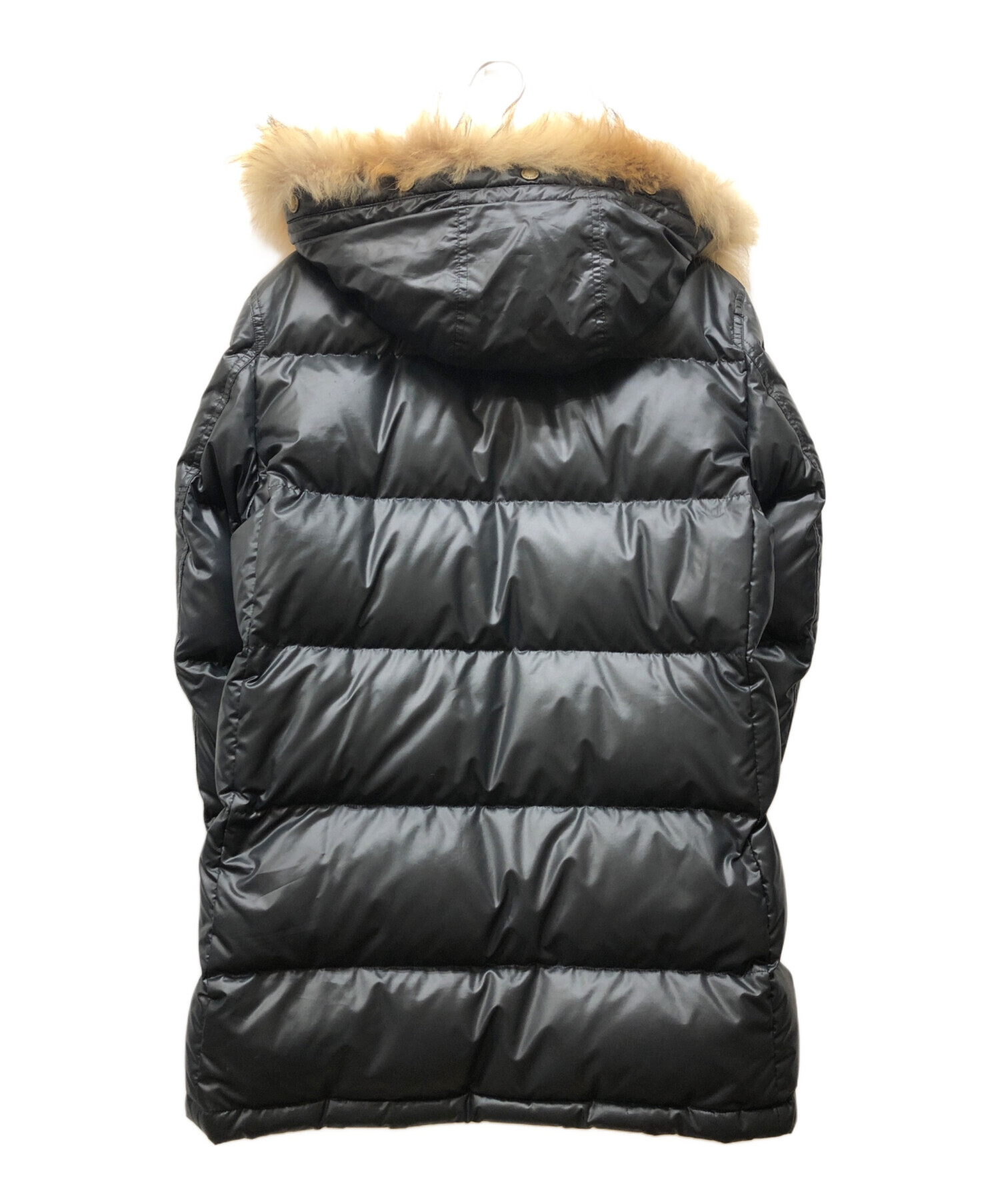 Burberry BLACK LABEL ブラック ダウンジャケット ファー付き 中古・古着通販】BURBERRY BLACK LABEL (バーバリーブラック