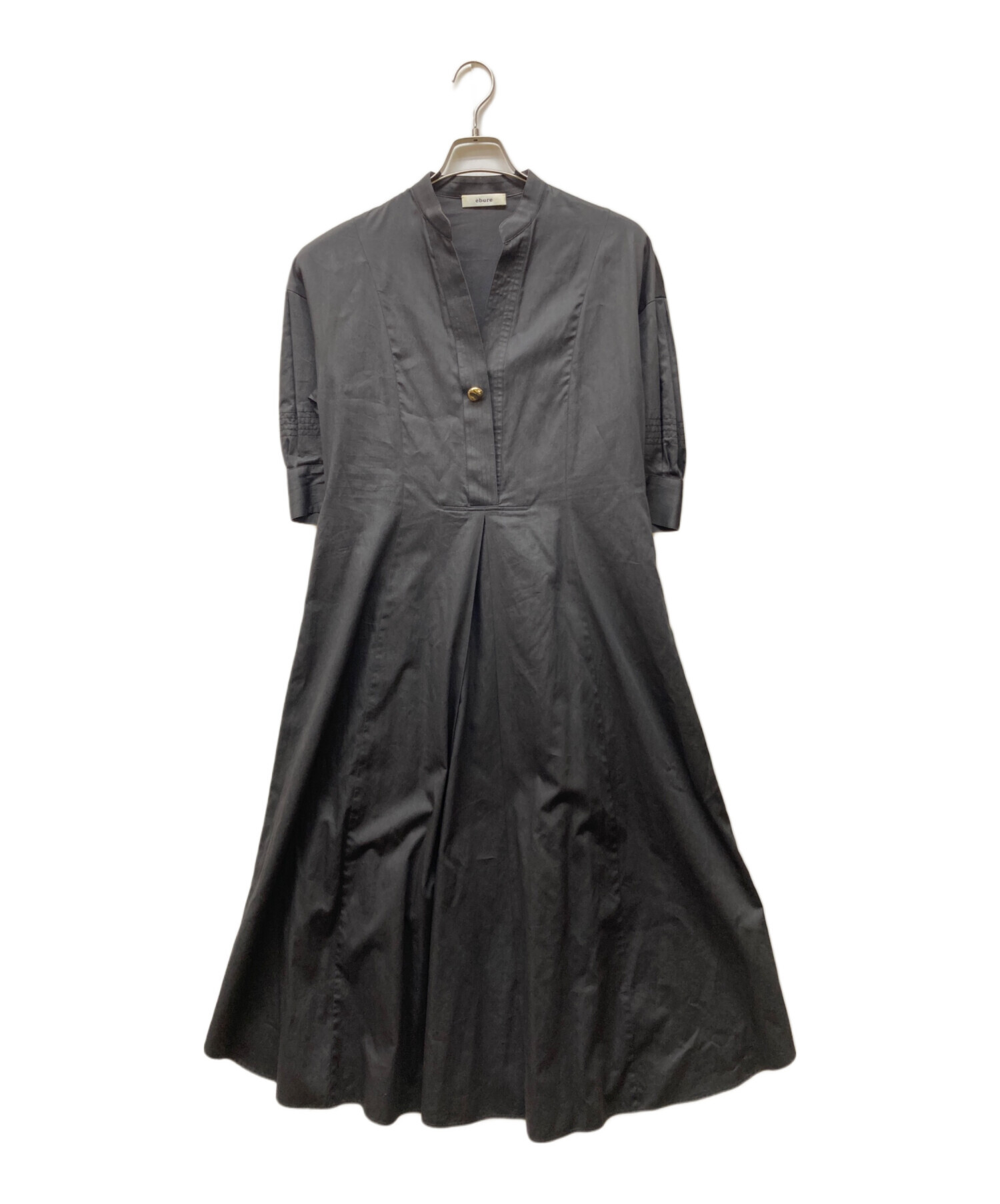 中古・古着通販】EBURE (エブール) ブラウスワンピース グレー 中古・古着通販】EBURE (エブール) ブラウスワンピース グレー