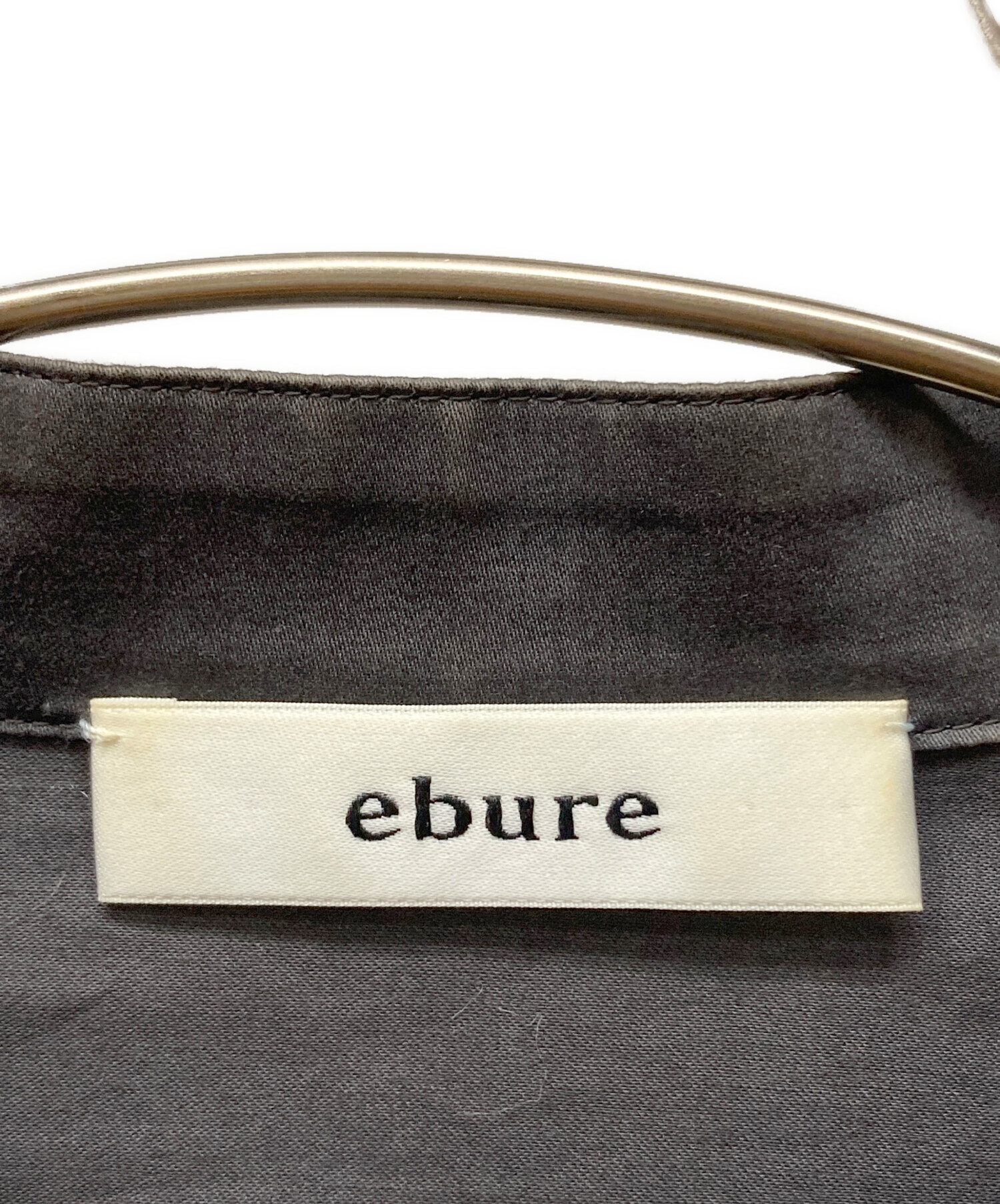 中古・古着通販】EBURE (エブール) ブラウスワンピース グレー サイズ