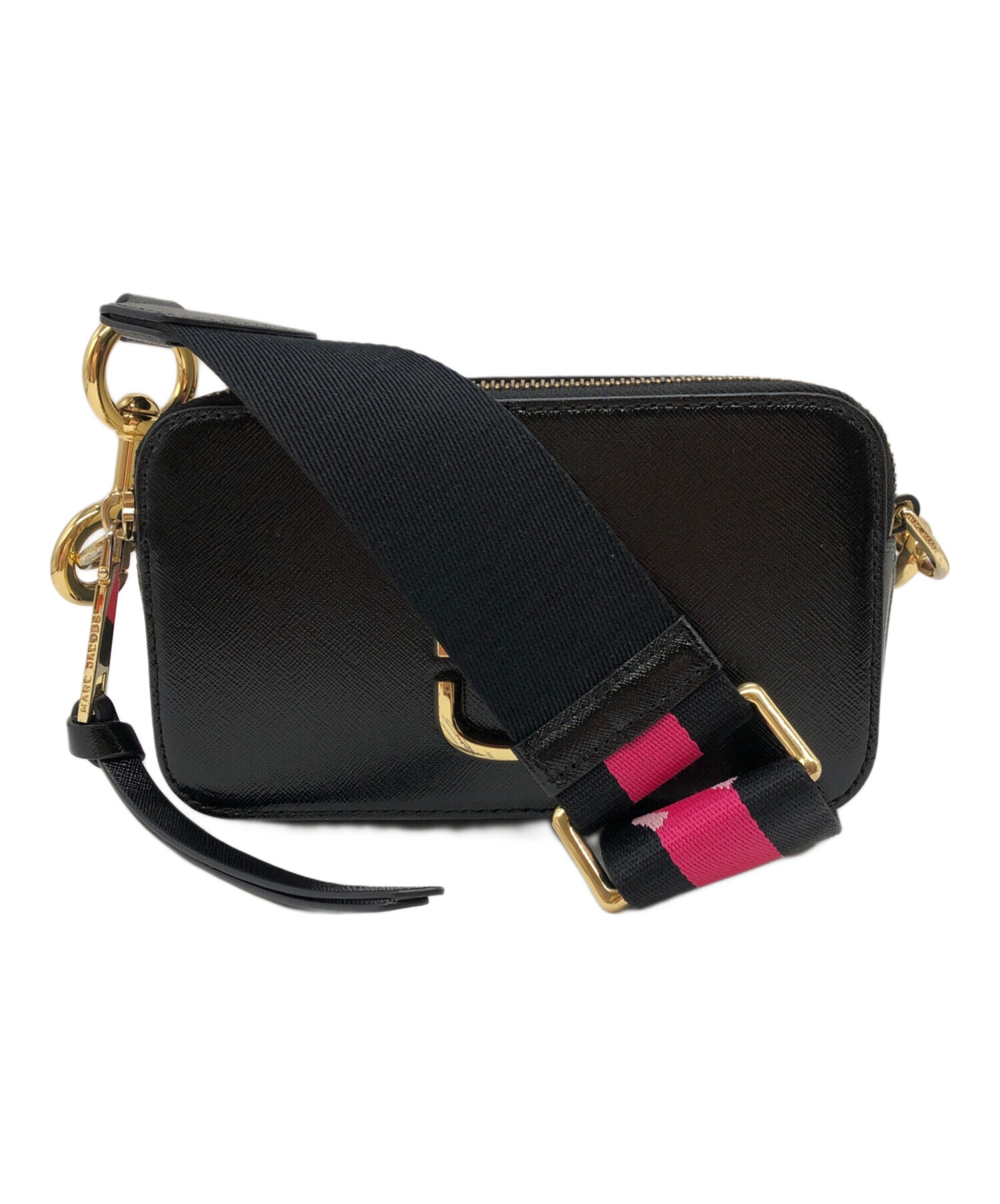 MARC JACOBS スマホショルダーバッグ ブラック/ピンク