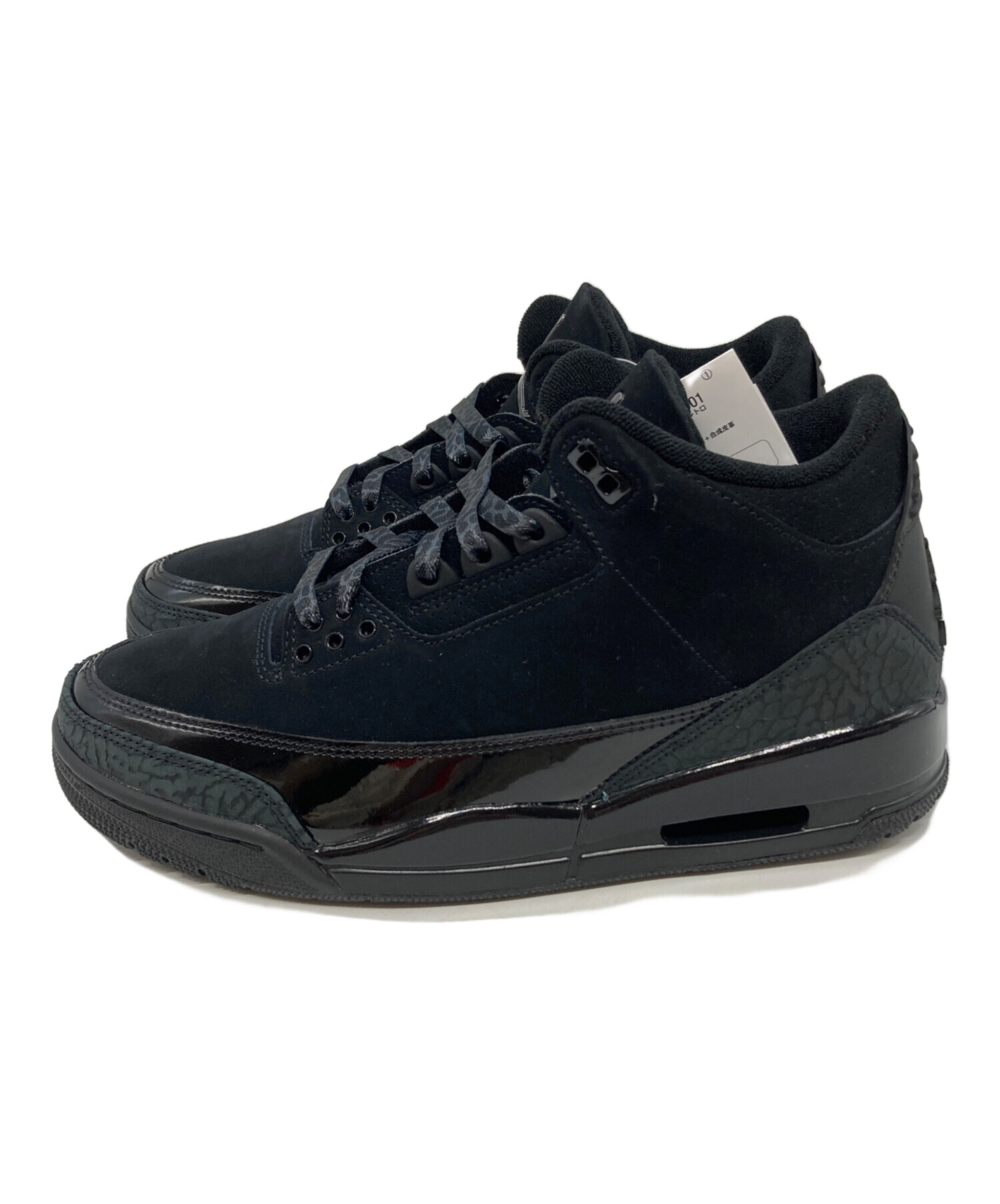 中古・古着通販】NIKE (ナイキ) AIR JORDAN 3 RETRO ブラック サイズ 