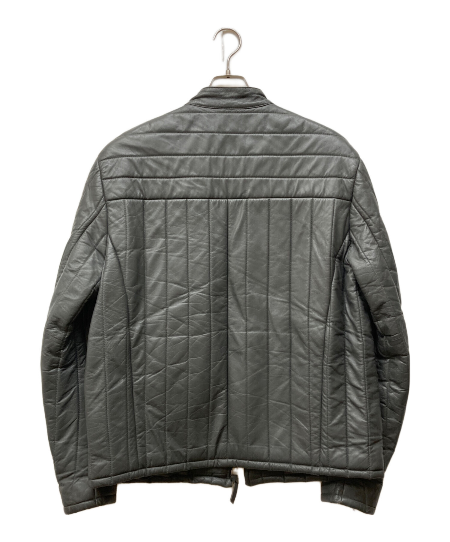 新品♡グレースコンチネンタル　キルティング　ライダース キルティング配色レザージャケット （ノーカラージャケット