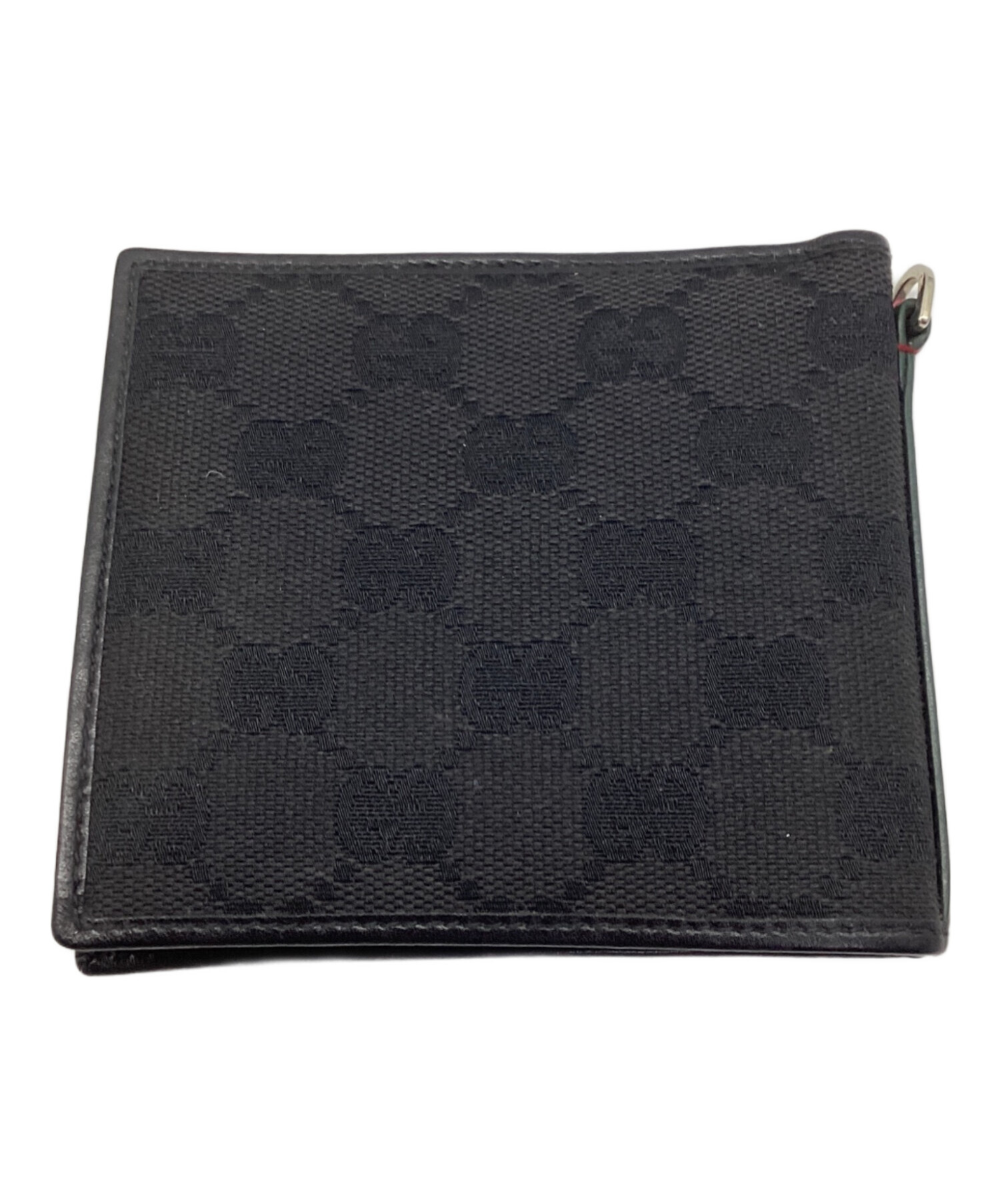 GUCCI 折り財布 ブラック GGキャンバス ブランド レディース GUCCI 折り財布 ブラック GGキャンバス ブランド レディース