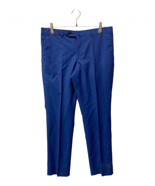 着用1回 ETRO 最高級スーツセットアップ 44 ハンガー ハンカチーフ付 中古・古着通販】ETRO (エトロ) セットアップスーツ ブルー サイズ
