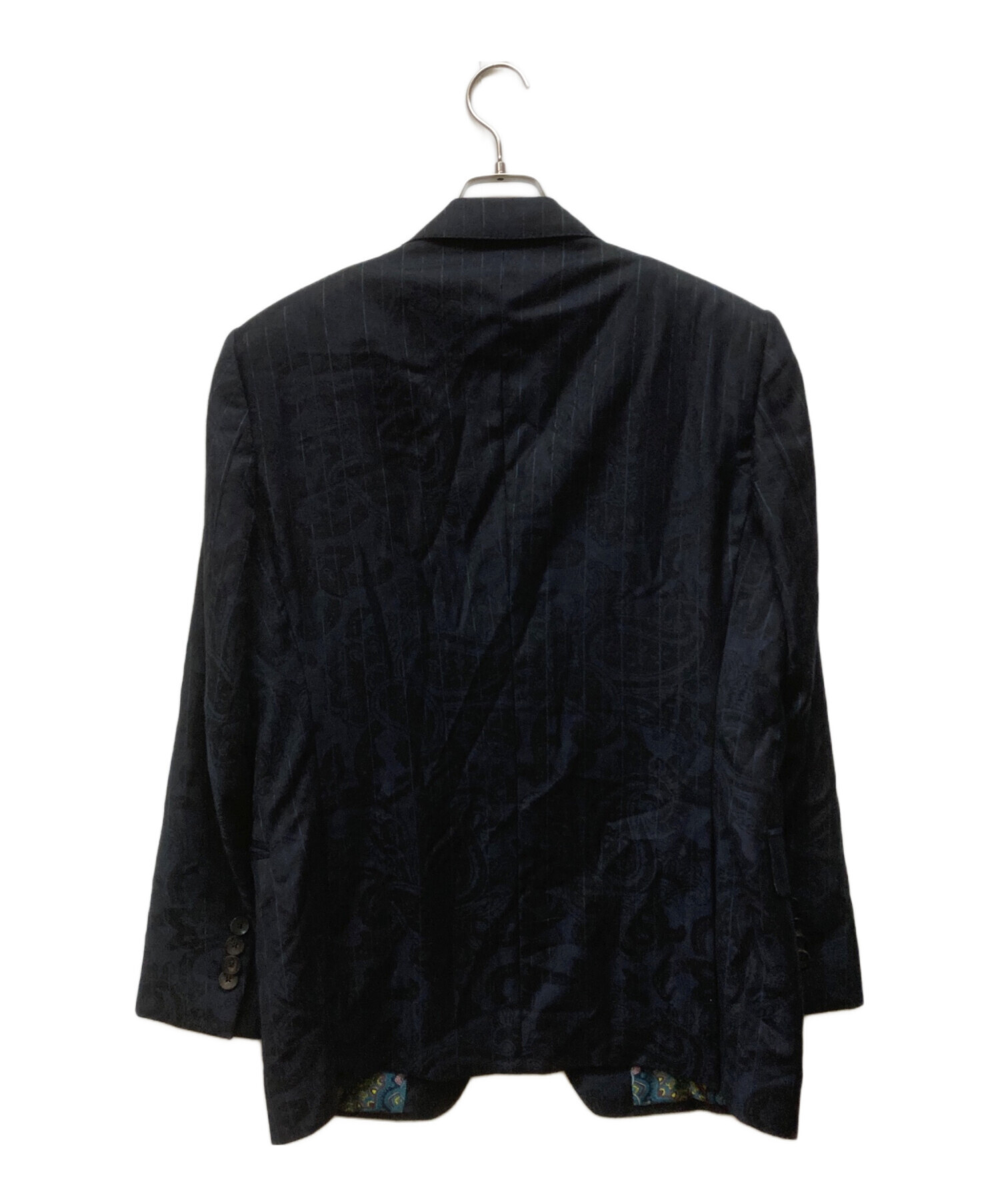 中古・古着通販】ETRO (エトロ) ペイズリー柄 セットアップ ネイビー