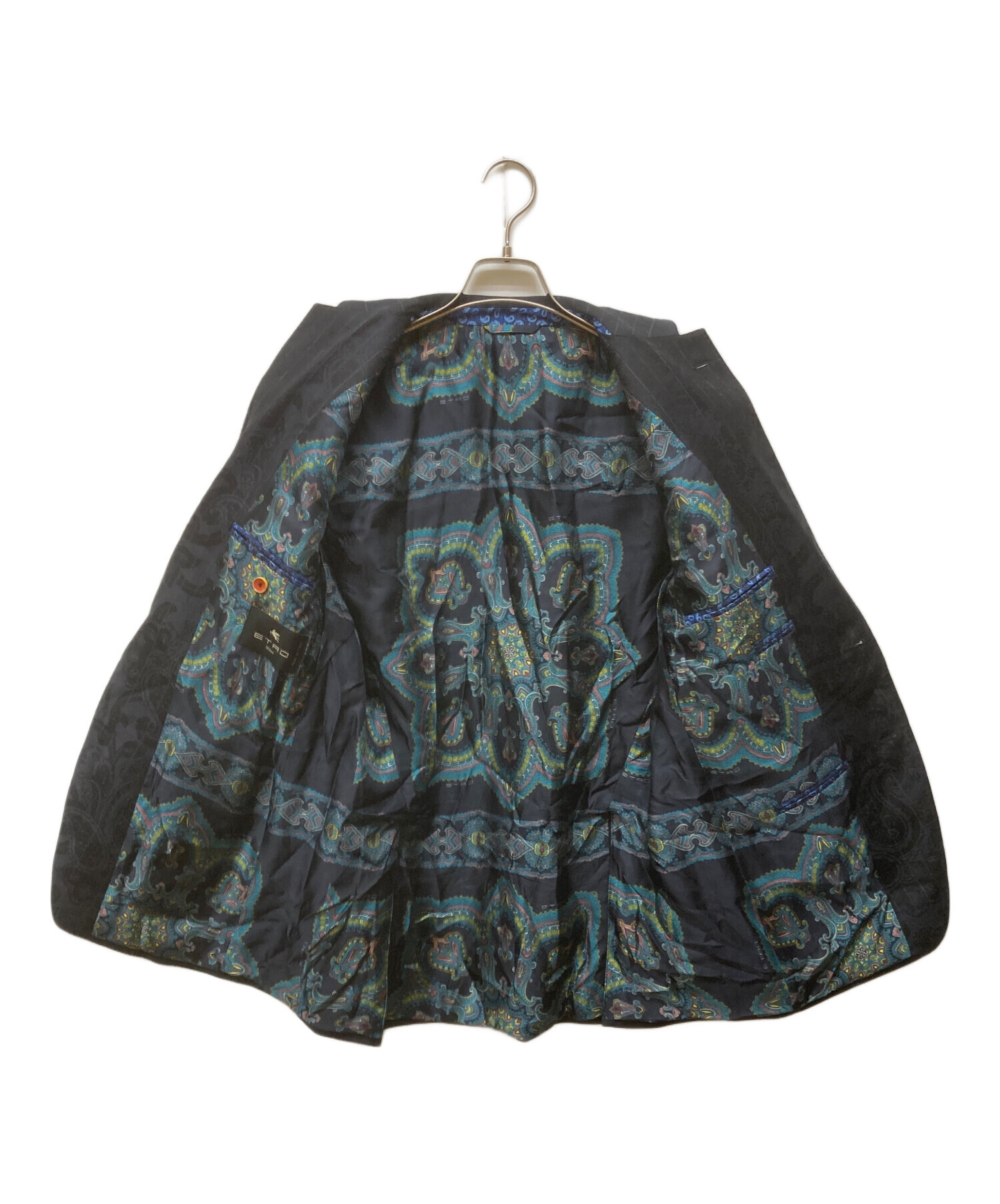 中古・古着通販】ETRO (エトロ) ペイズリー柄 セットアップ ネイビー