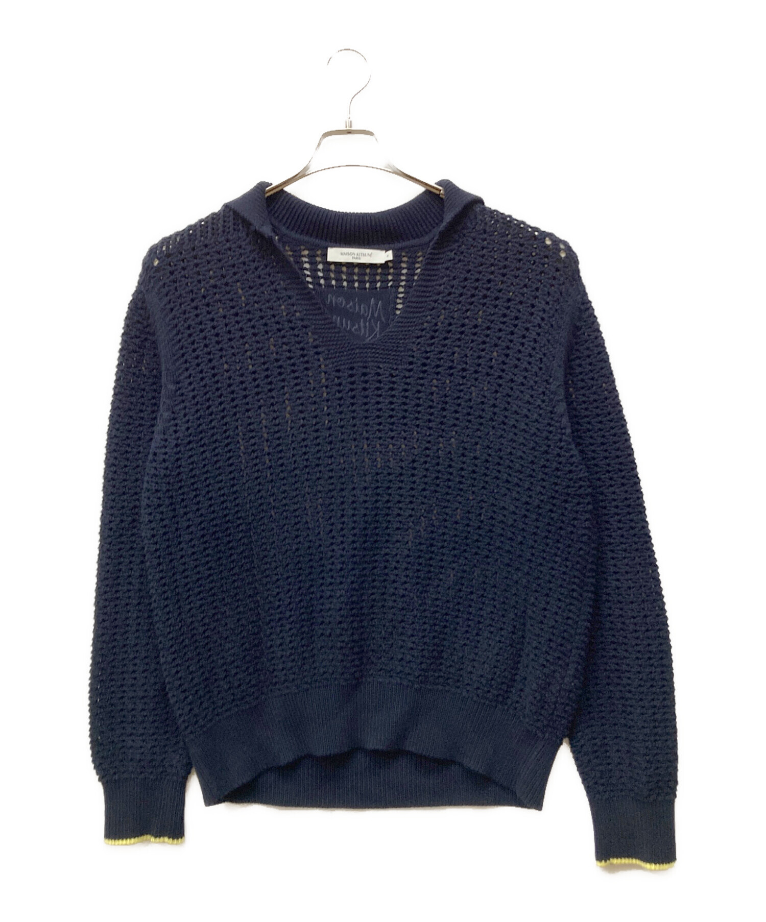 中古・古着通販】maison kitsune (メゾンキツネ) ニットポロシャツ