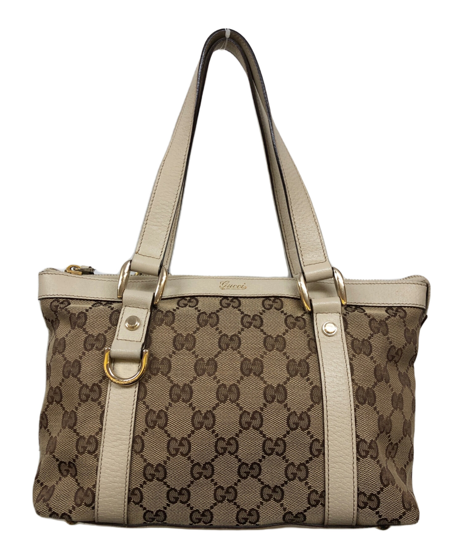 品質保証付 グッチ GUCCI ハンドバッグ GGキャンバス ベージュ 【公式