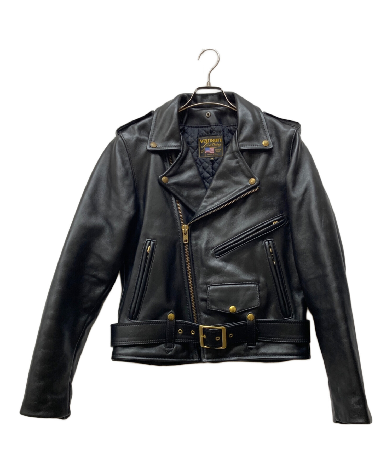 VANSON C2 ダブルライダースジャケット 38 バンソン 美品