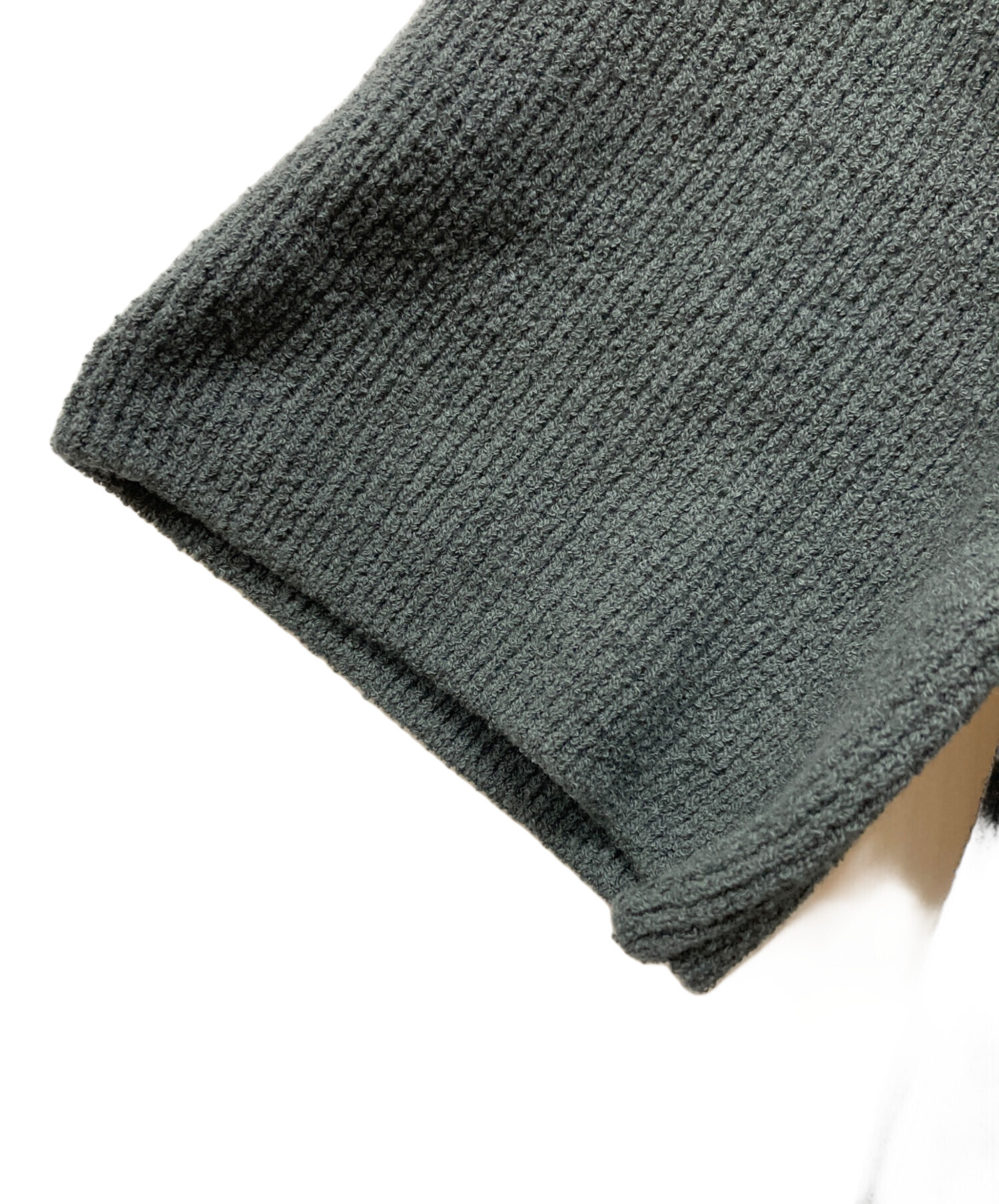 【未使用】COS ニット MILANO-KNIT COTTON SHIRT ミラノニットコットンシャツ ブラック｜COS