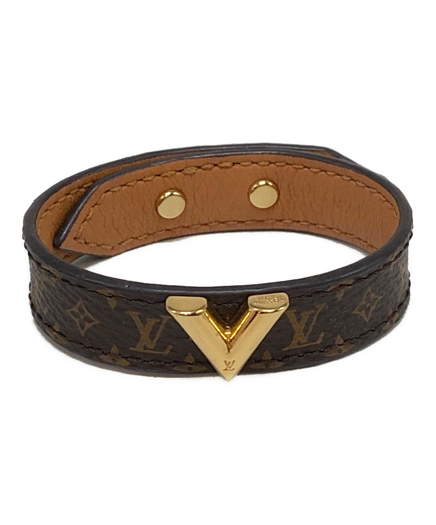 最終値下げ Louis Vuitton ブラウンレザーブレスレット ロゴマニア 最終値下げ Louis Vuitton ブラウンレザーブレスレット ロゴマニア