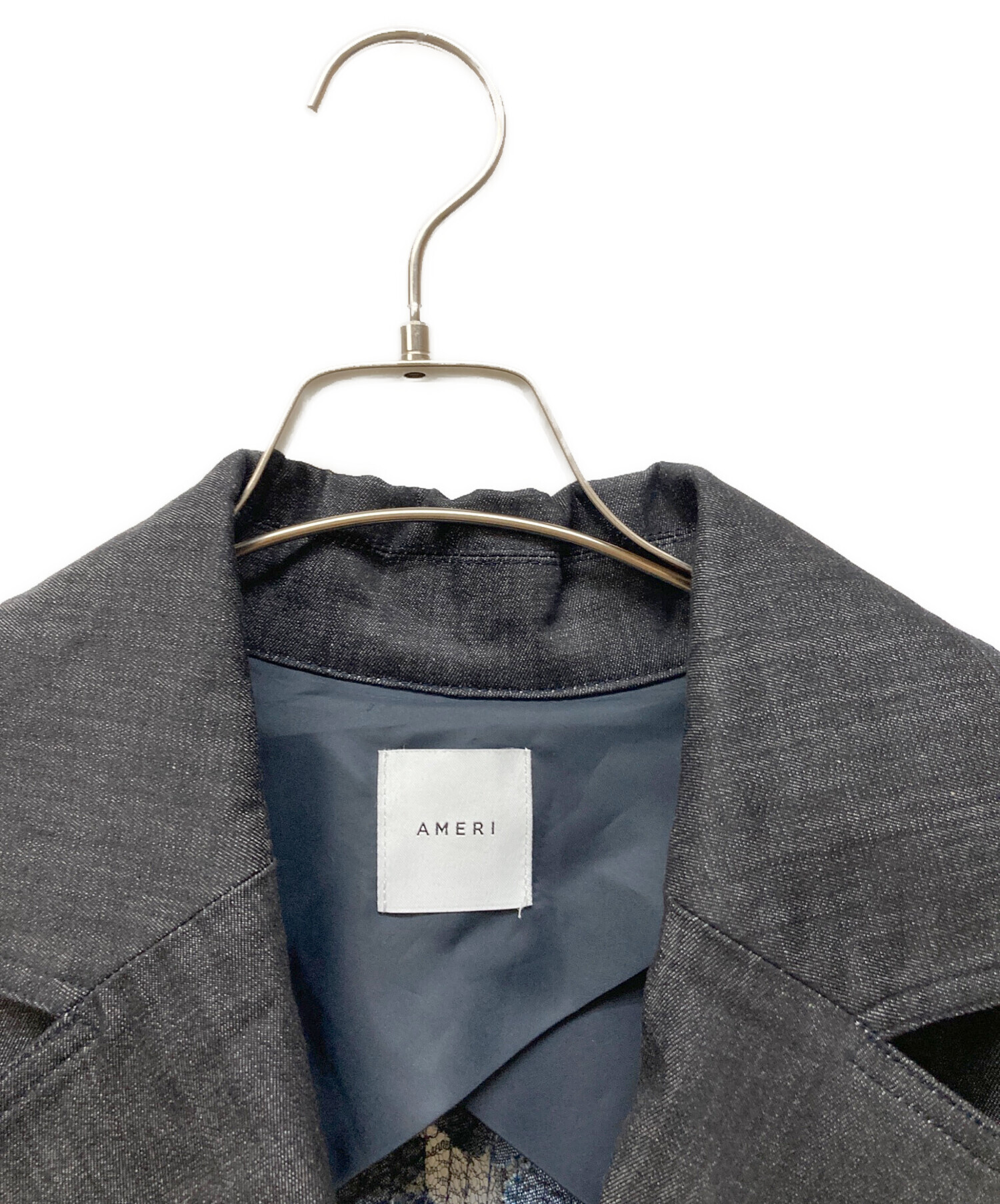 ジャケット・アウター AMERI BACK LACE COAT 中古・古着通販】Ameri (アメリ) BACK LACE COAT ブラック サイズ:記載