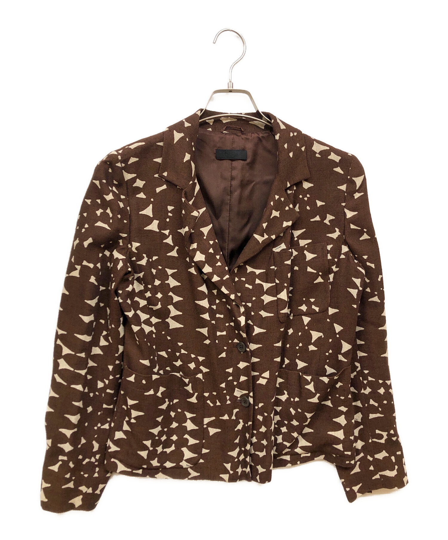 中古・古着通販】PRADA (プラダ) テーラードジャケット ブラウン