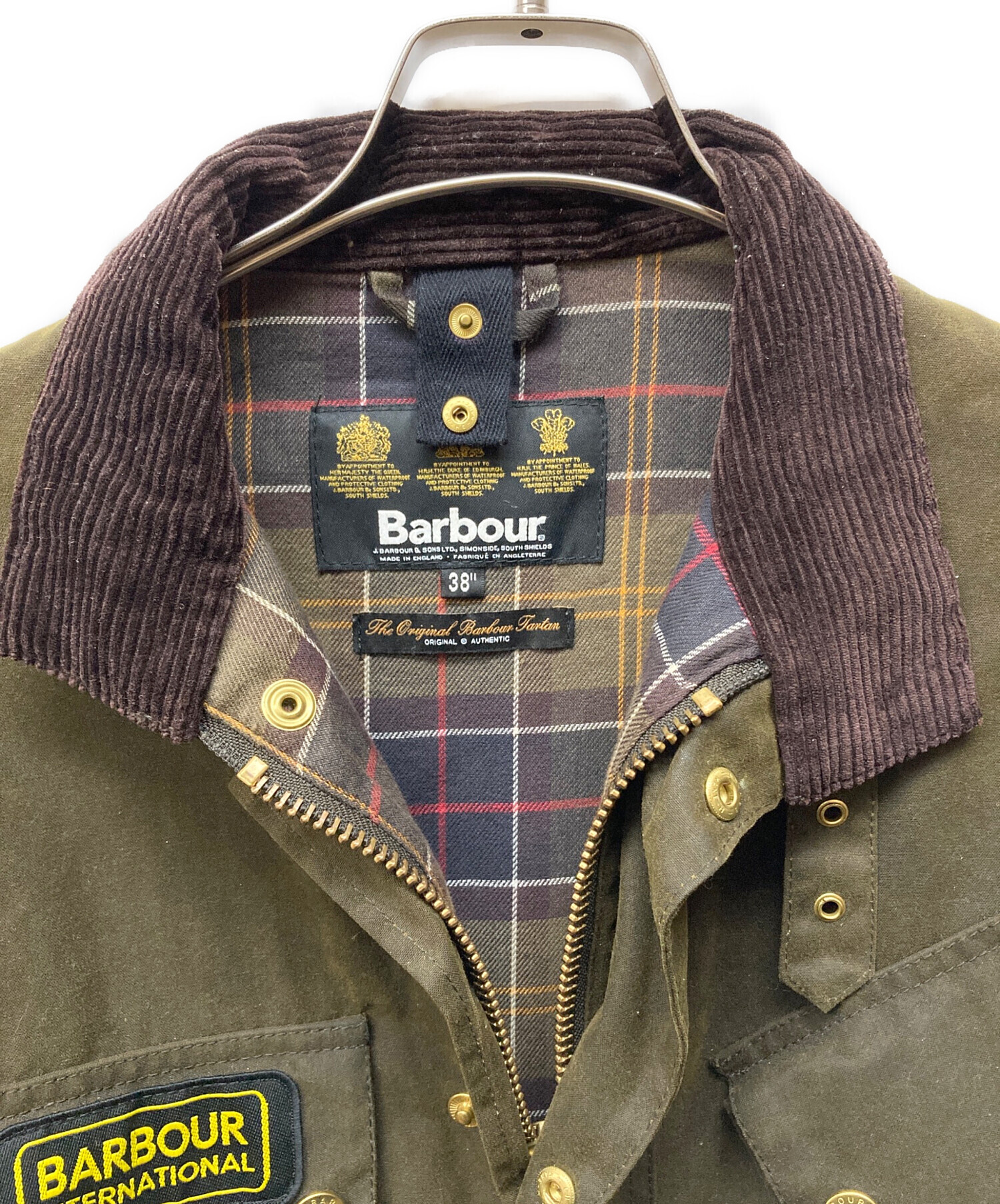 売り切りSALE！Barbour オリーブグリーン ジャケット サイズ10 中古・古着通販】Barbour (バブアー) オイルドジャケット セージ