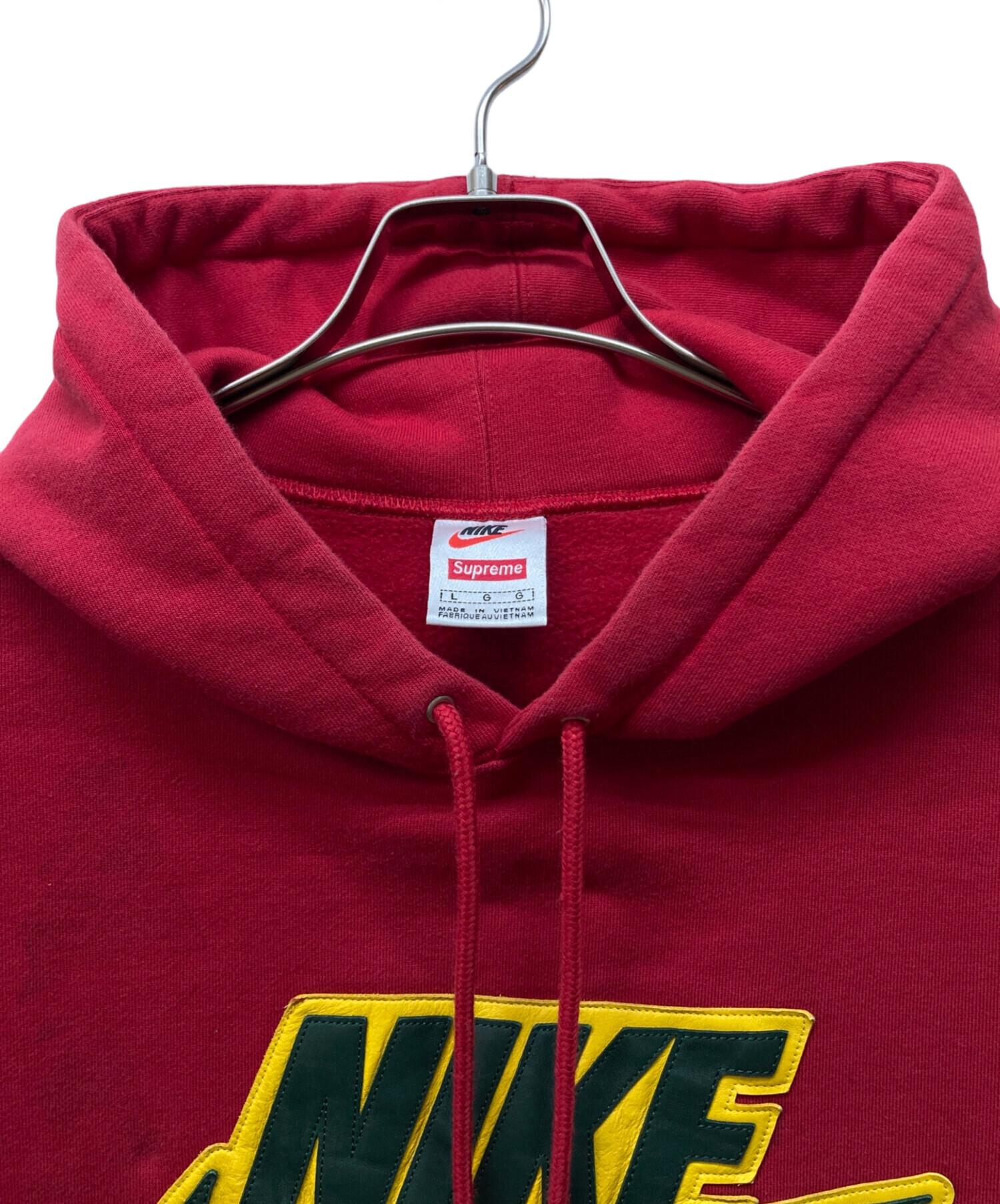 トップス Supreme x Nike Hooded Sweatshirt 中古・古着通販】SUPREME (シュプリーム) NIKE (ナイキ) 19FW Leather