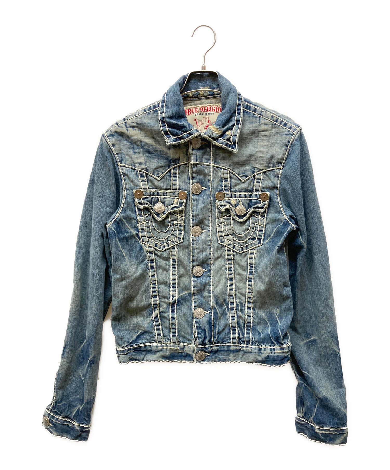 TRUE RELIGION JIMMY SUPER Tデニムジャケット 中古・古着通販】TRUE RELIGION (トゥルー レリジョン) JIMMY SUPER T
