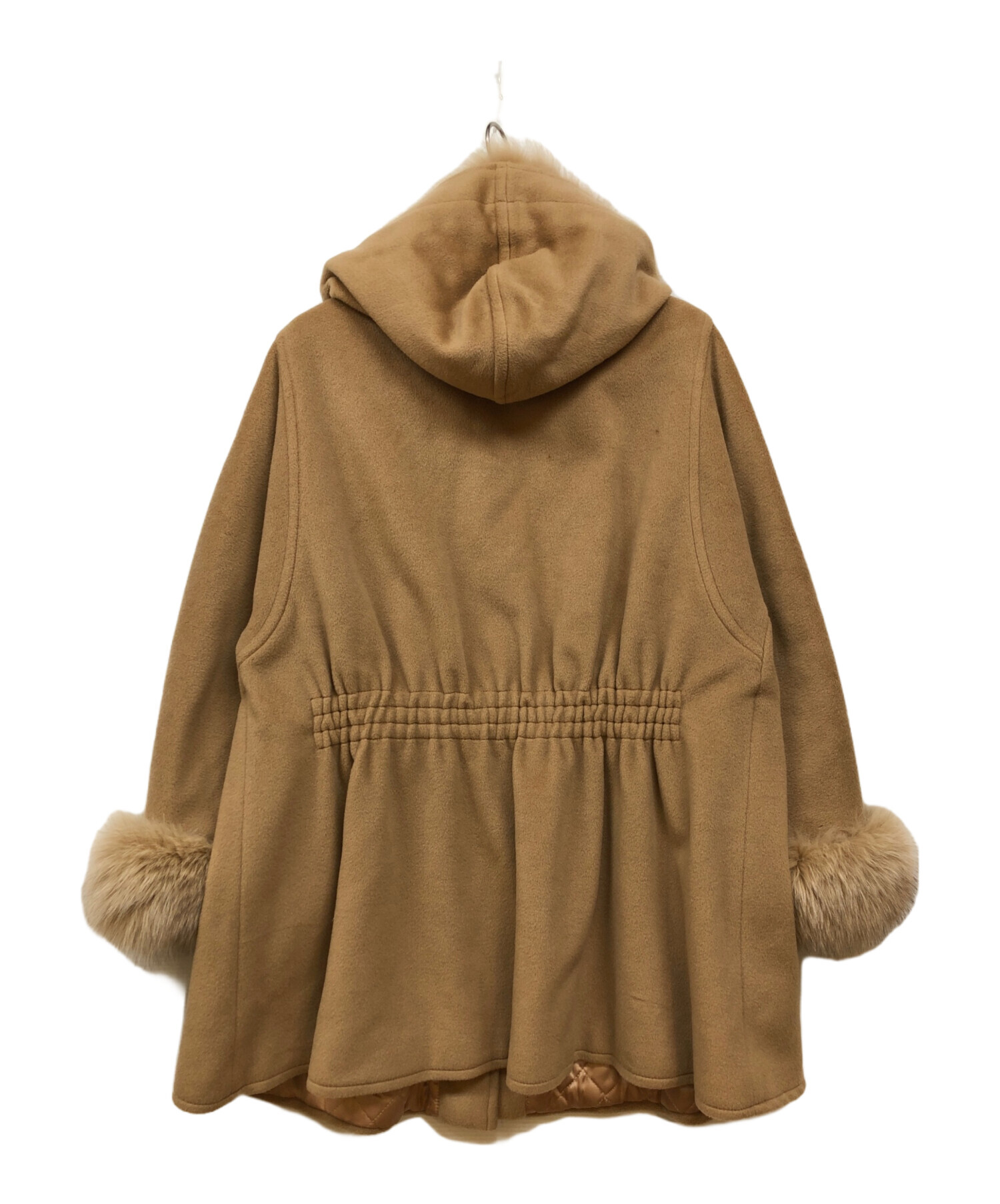 中古・古着通販】MaxMara (マックスマーラ) カシミヤ混フードファー