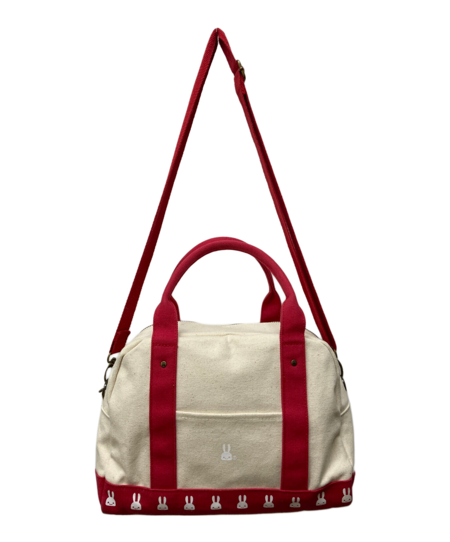 中古・古着通販】CUNE (キューン) 帆布ボストンバッグ うさぎがいる