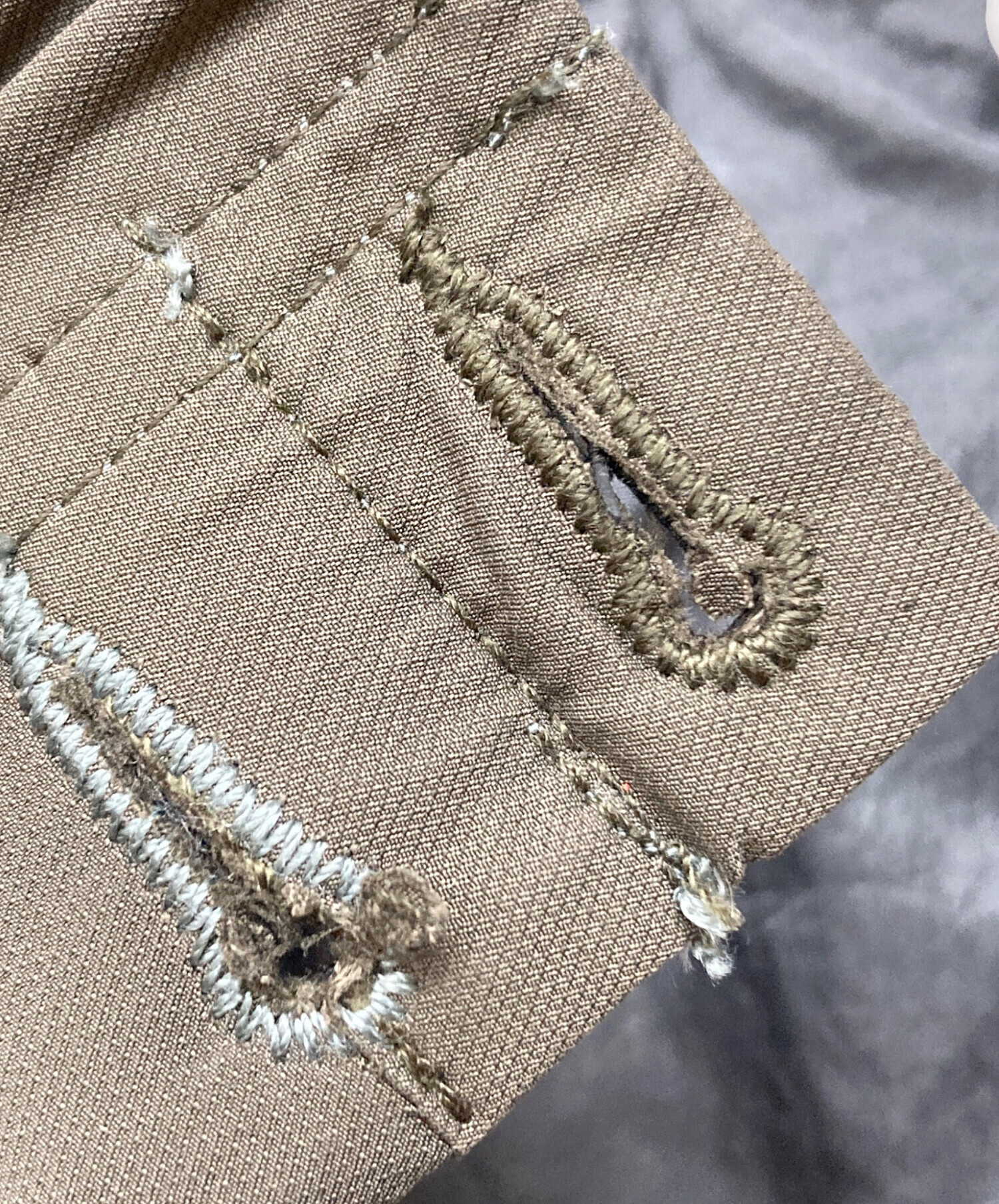 中古・古着通販】grancy (グランシー) Button Layered Design Nylon