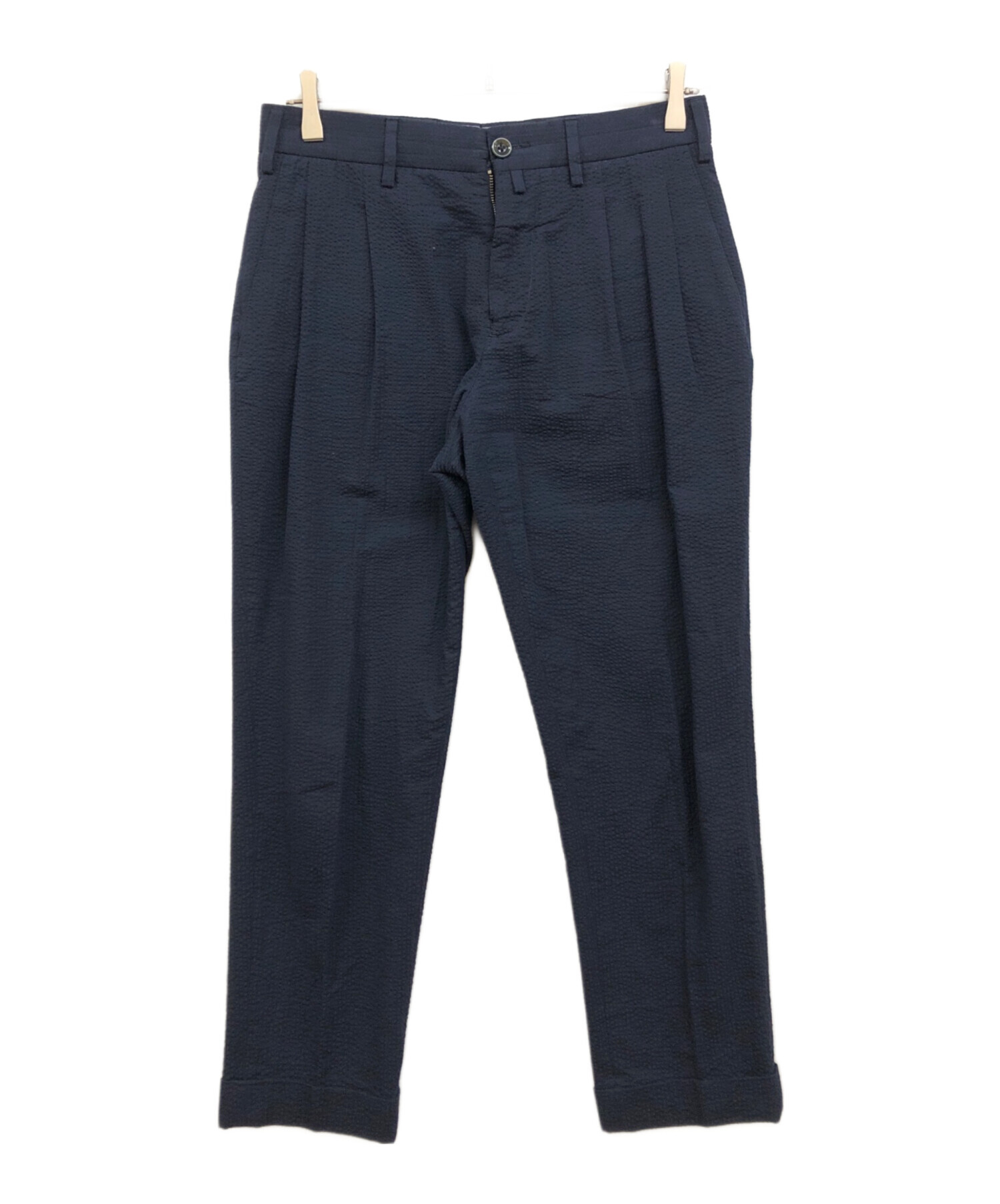 中古・古着通販】LARDINI (ラルディーニ) シアサッカーパンツ ネイビー