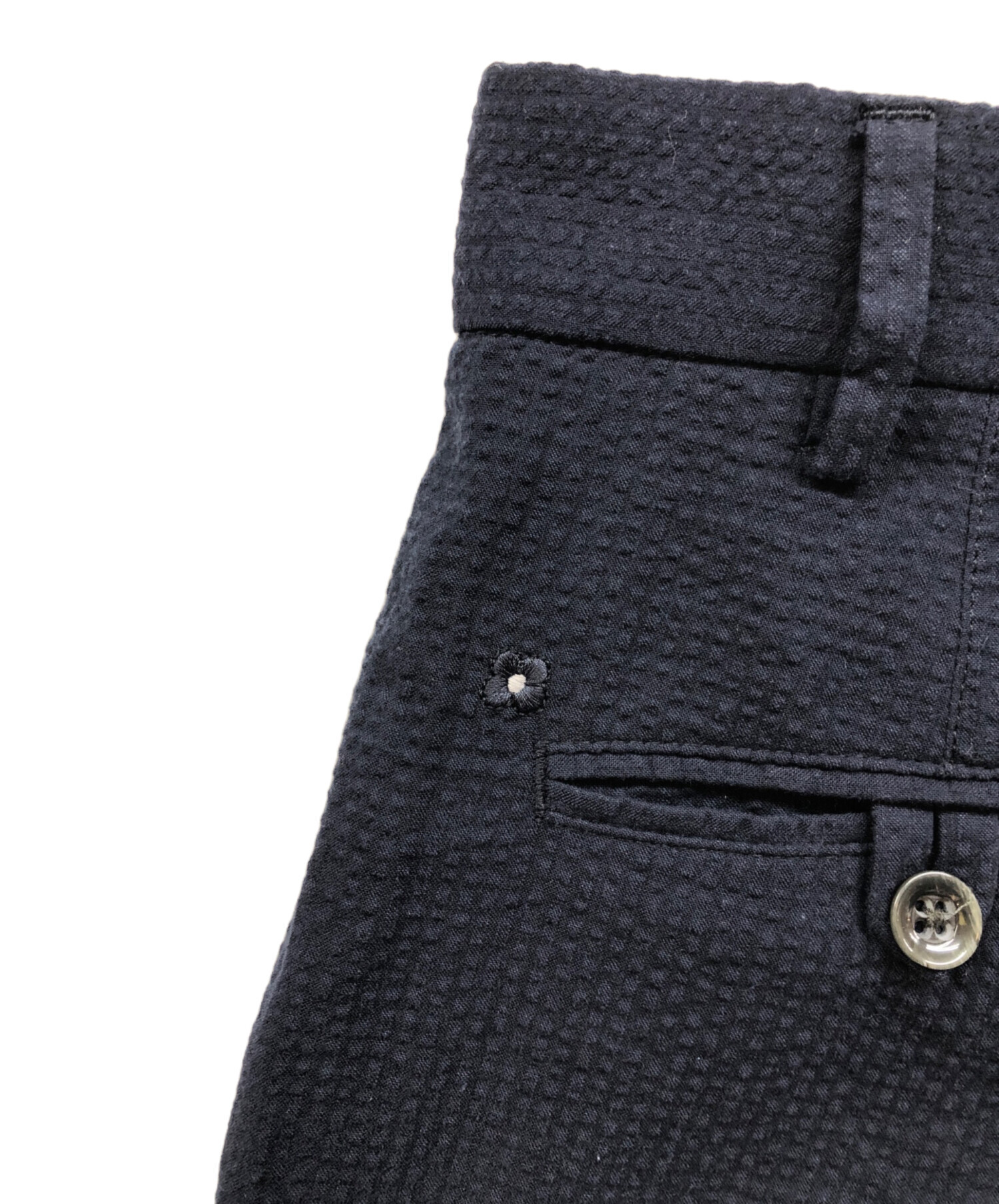 中古・古着通販】LARDINI (ラルディーニ) シアサッカーパンツ ネイビー