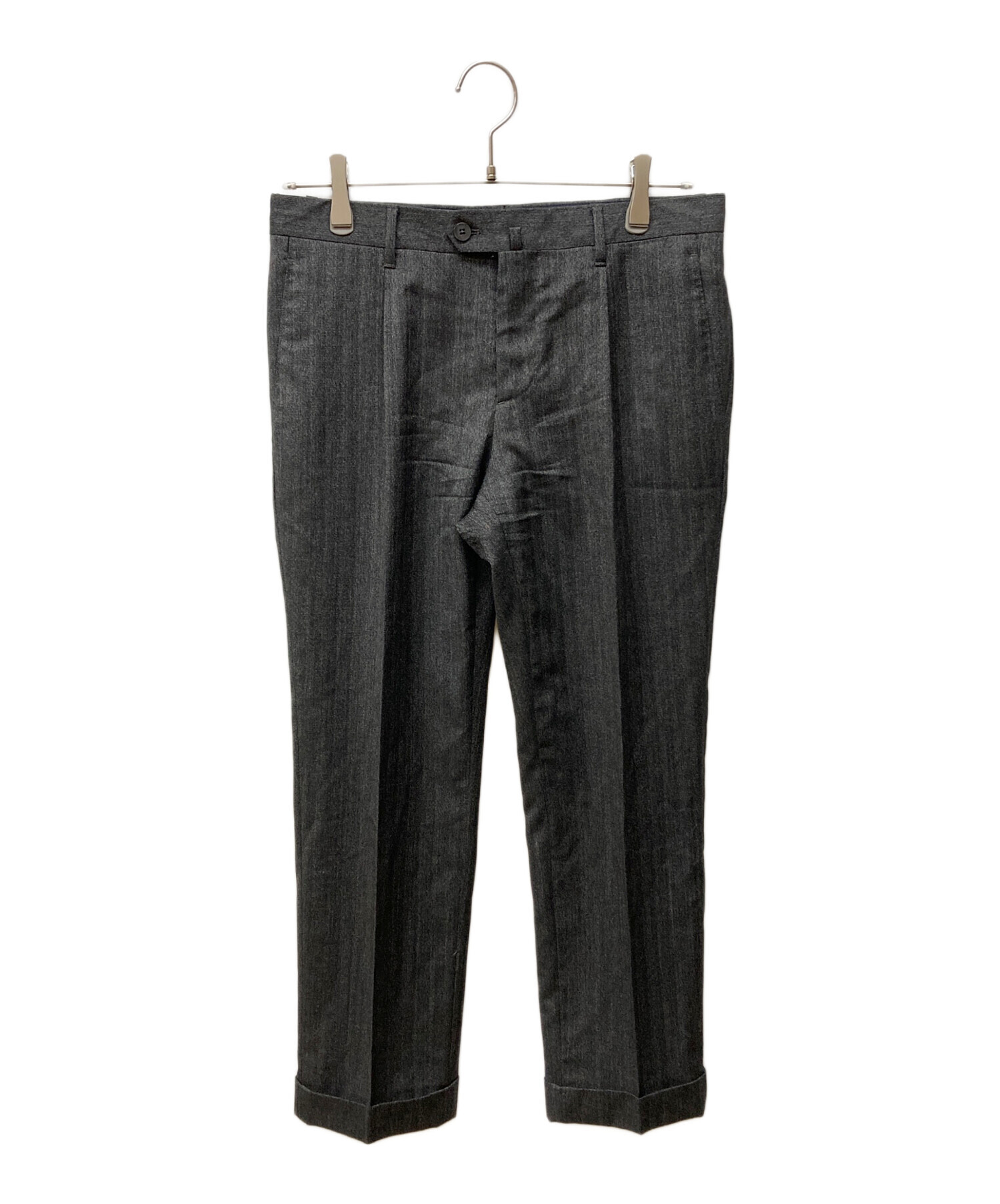 LARDINI グレーストライプ ウール セットアップ スーツ イタリア製44 中古・古着通販】LARDINI (ラルディーニ) ウールセットアップスーツ