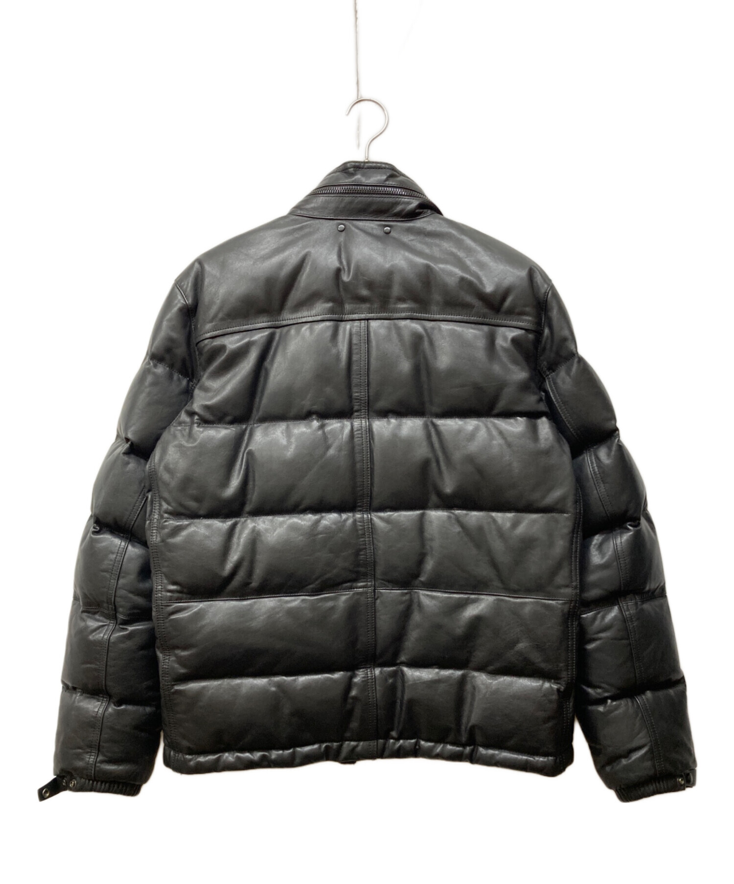 【希少】coach レザーダウンジャケット 本革 牛革 ヌプシ ブラック 黒 中古・古着通販】COACH (コーチ) レザーダウンジャケット