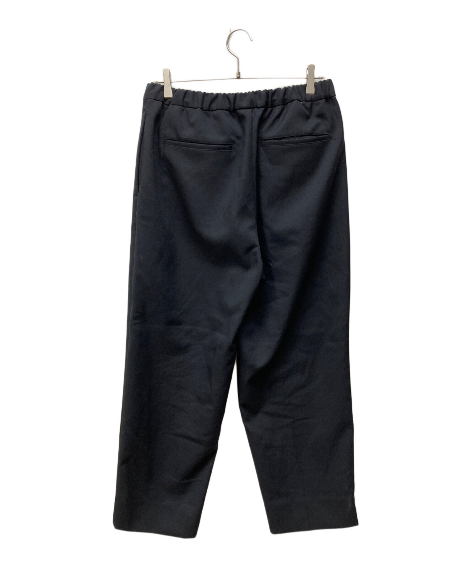 パンツ everyone polyester twill easy slacks everyone polyester twill easy slacks (BLACK) | everyone