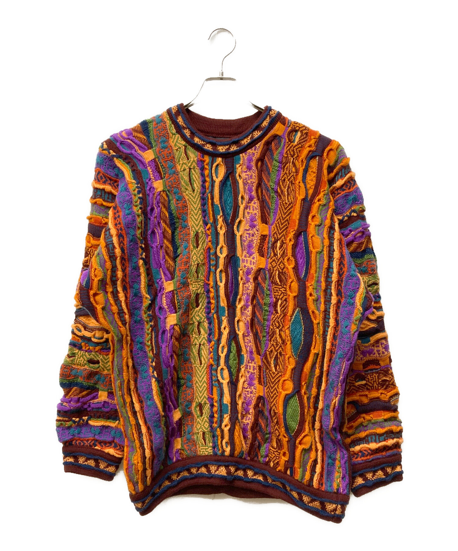 り*。様 COOGI 3Dニット Mサイズ 中古・古着通販】Coogi (クージー) 3Dニット ブルー サイズ:SIZE