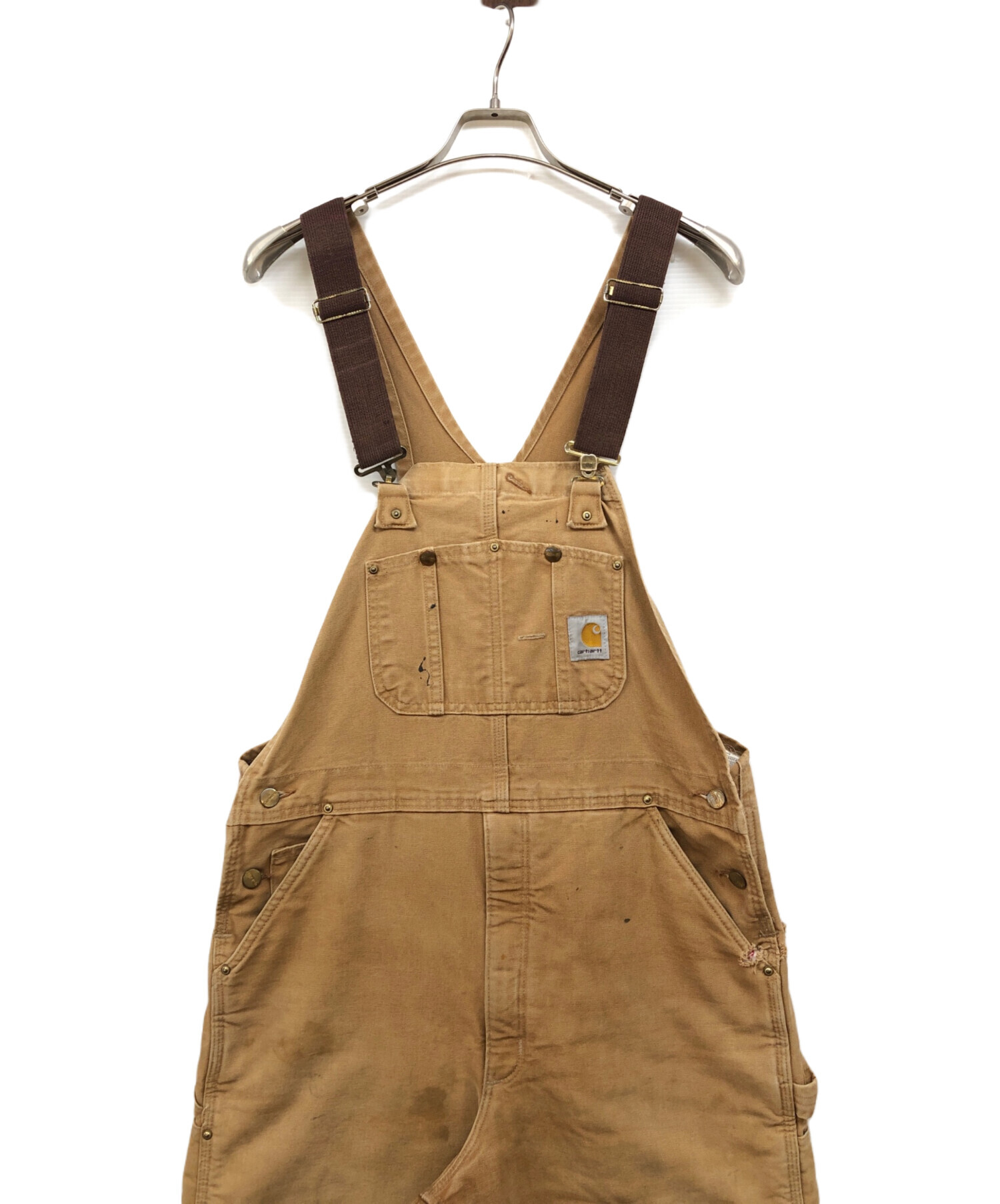 中古・古着通販】CarHartt (カーハート) DUCK BIB OVERALL ブラウン