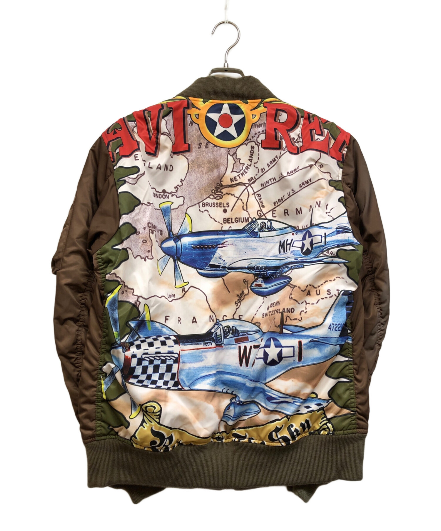 中古・古着通販】AVIREX (アヴィレックス) MA-1ジャケット ブラウン