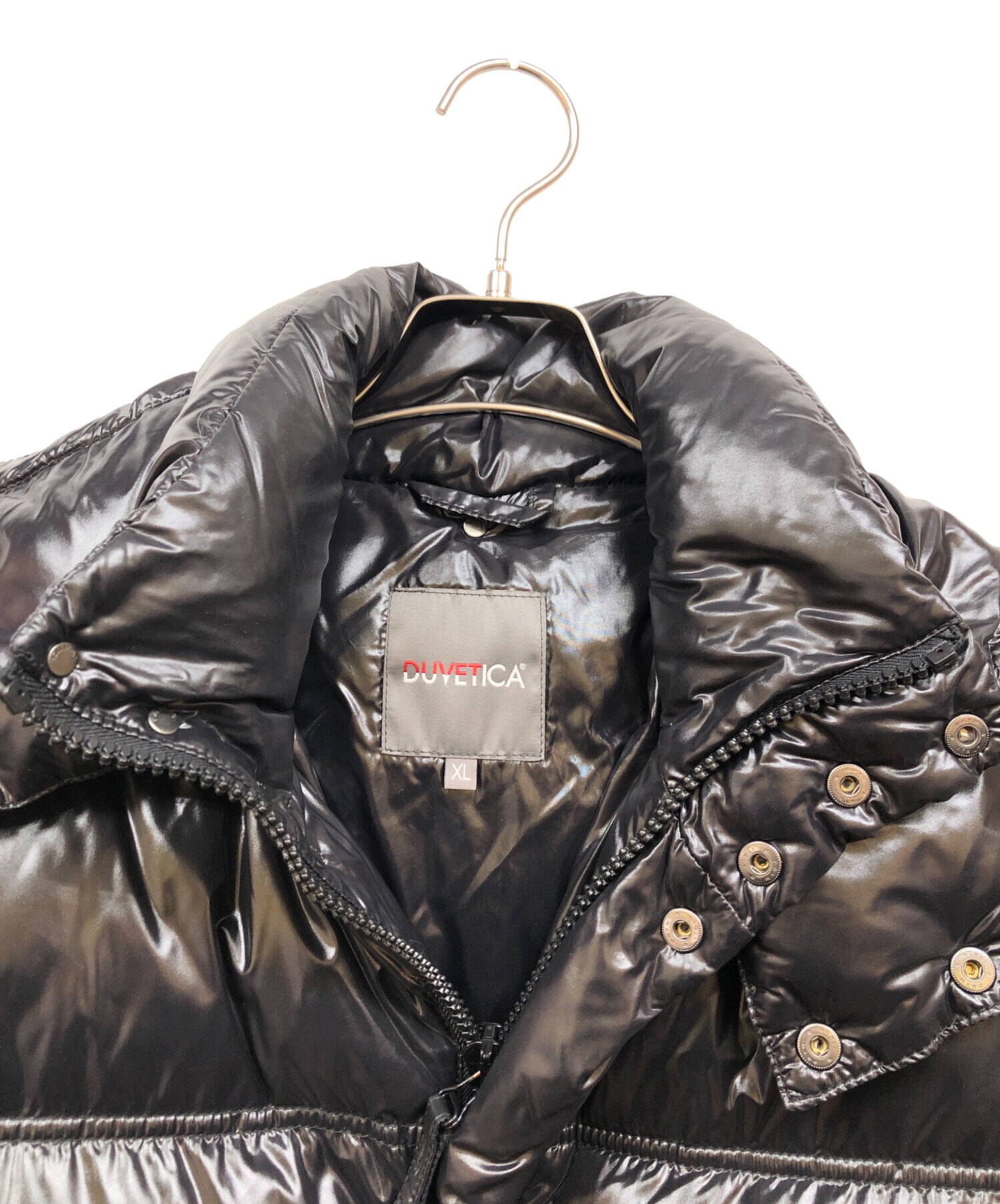 DUVETICA ブラック ダウンジャケット XL DUVETICA ブラックダウン 