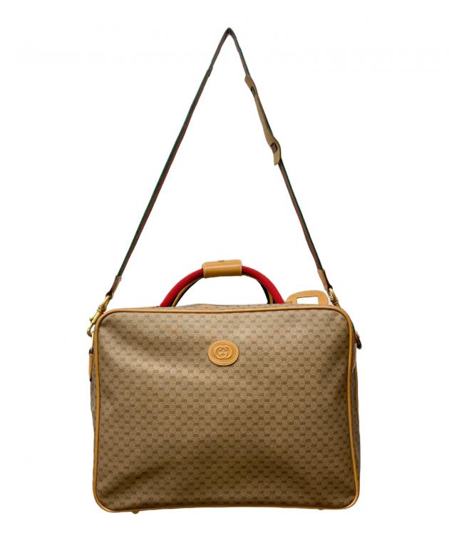 GUCCI グッチ ボストンバッグ トラベルバッグ ブラウン　2way 大容量 GUCCI グッチ ボストンバッグ トラベルバッグ ブラウン 2way 大容量