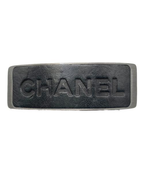 中古・古着通販】CHANEL (シャネル) ロゴバレッタ ブラック｜ブランド