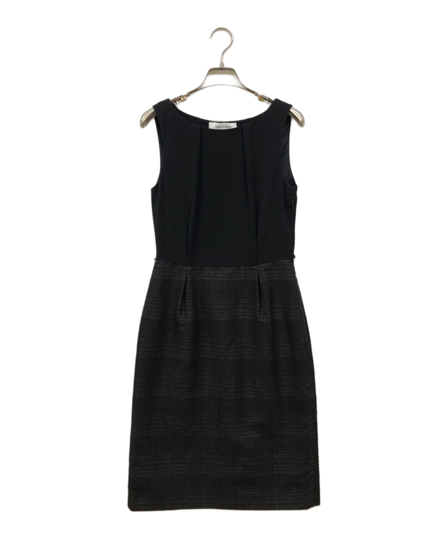 中古・古着通販】MaxMara (マックスマーラ) ツイード切替ノースリーブ