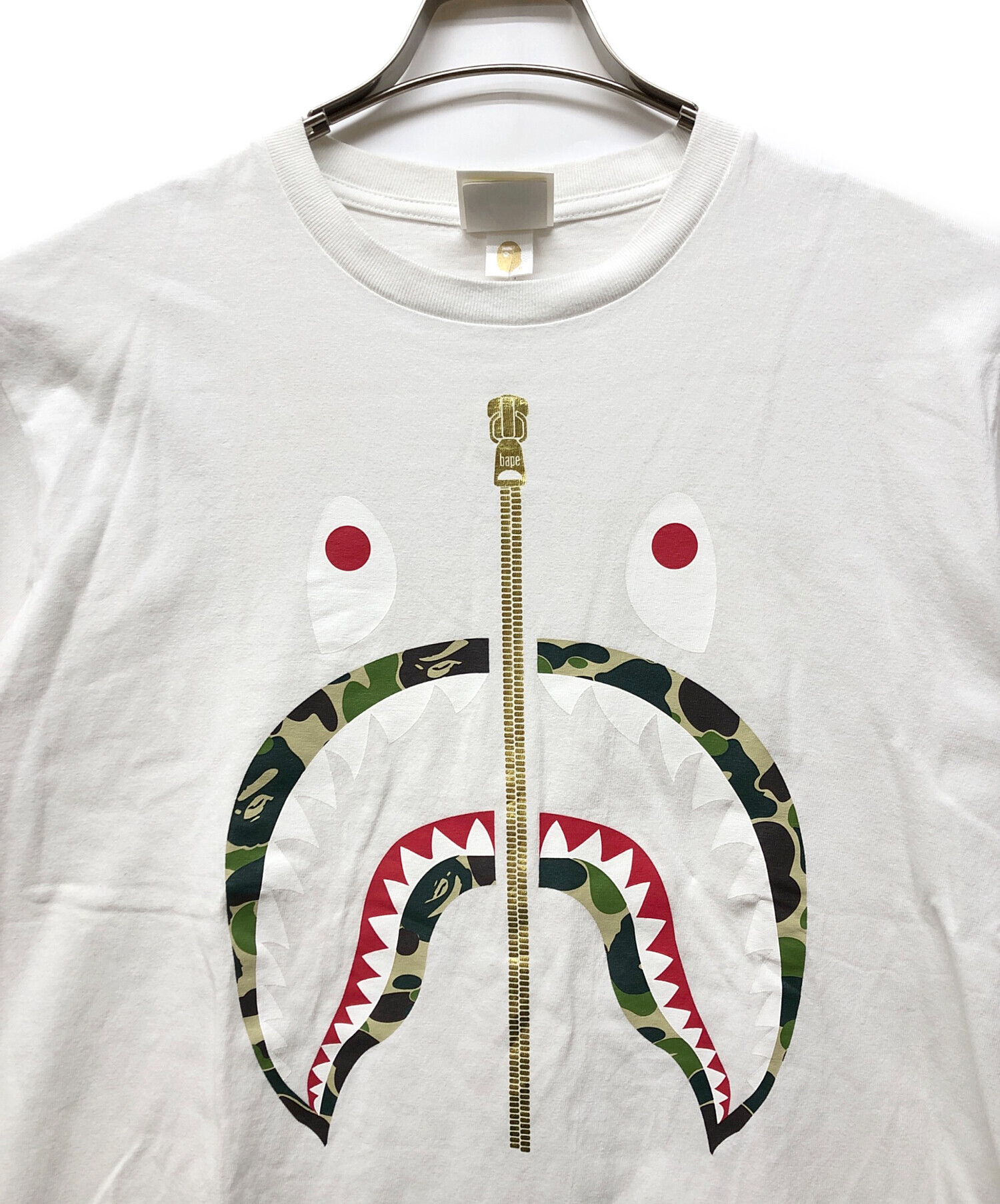 中古・古着通販】A BATHING APE (アベイシングエイプ) シャークTシャツ 