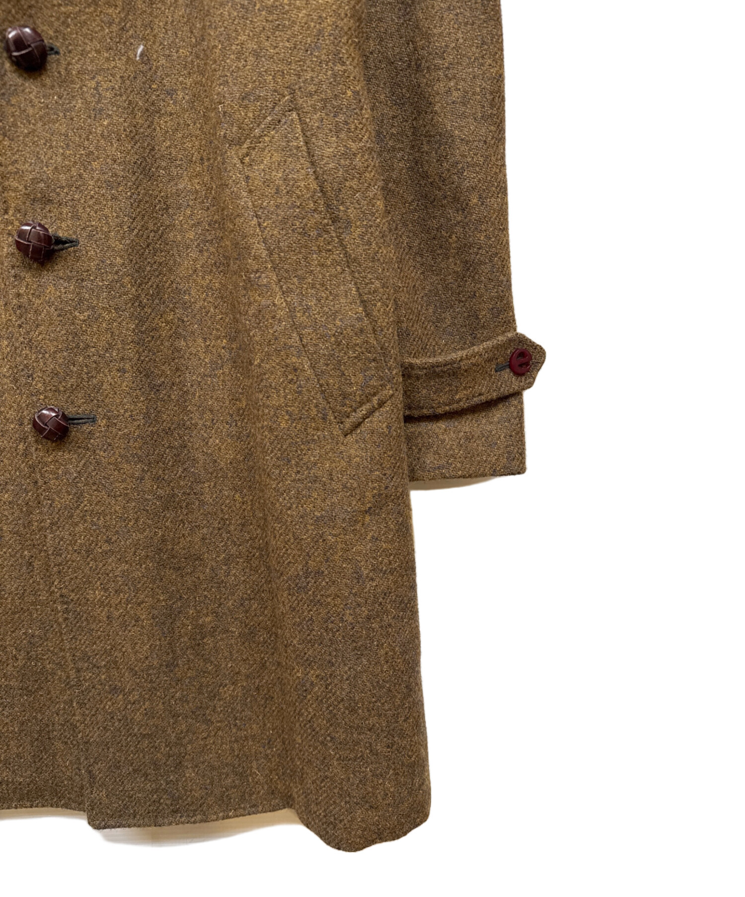 中古・古着通販】ernesto (エルネスト) E1 ツイードコート ブラウン