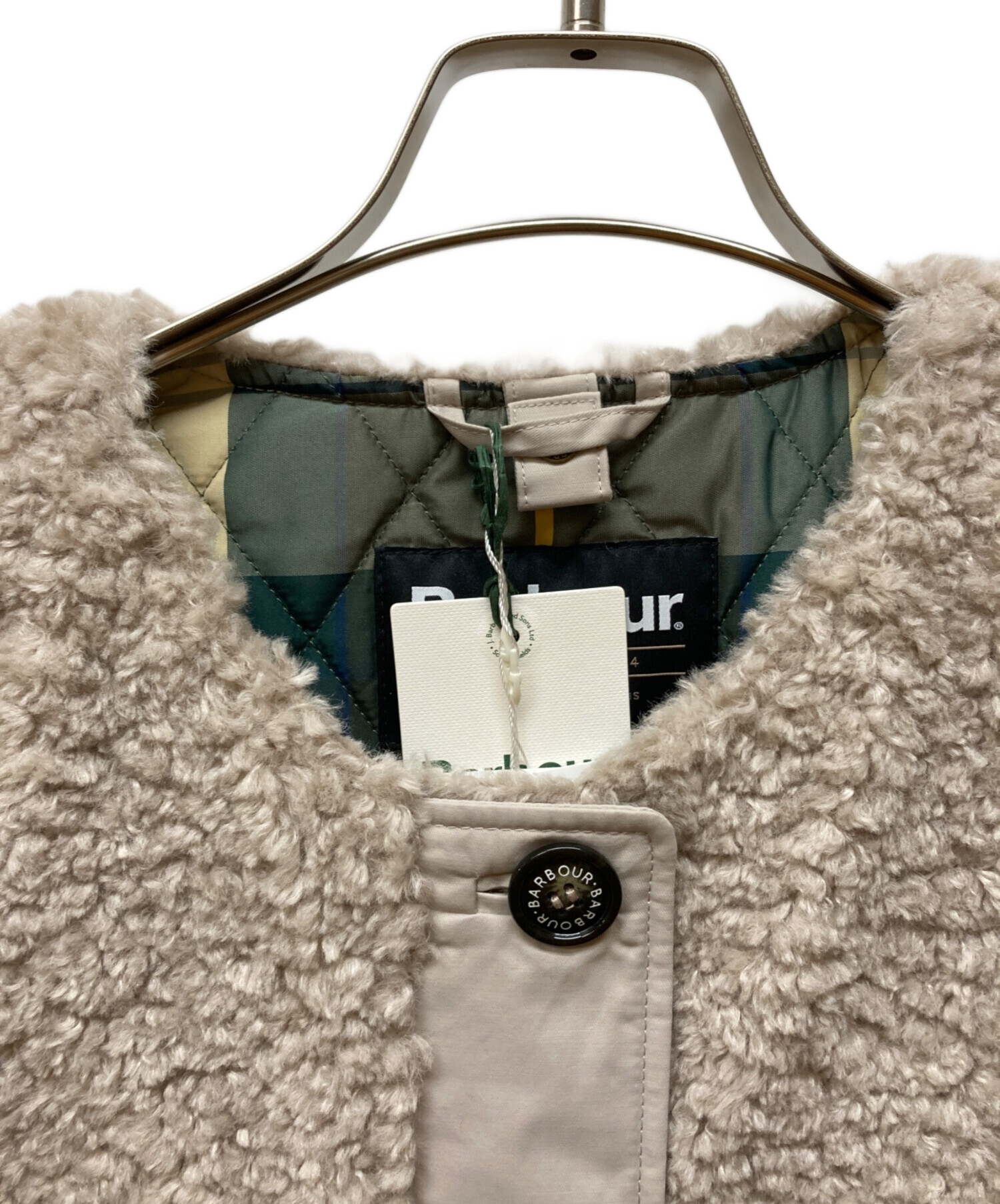 中古・古着通販】Barbour (バブアー) ボア ライナー ベスト ベージュ 