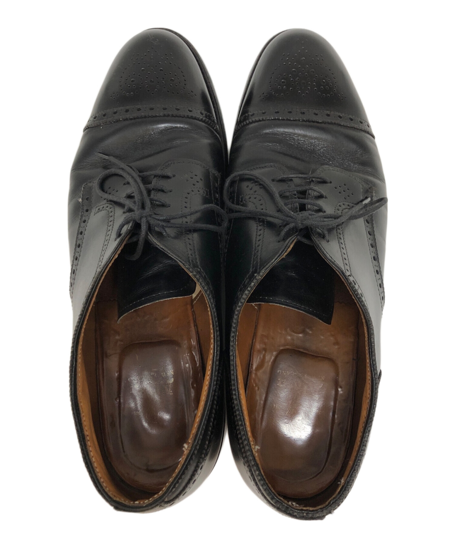 【箱・布袋付き】Alden オールデン キャップトゥシューズ ブラウン 6D オールデン キャップトゥ Alden 10%値下げ 箱・布袋付き】Alden