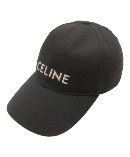 CELINE ベースボールキャップ ブラック Mサイズ 中古・古着通販】CELINE (セリーヌ) ベースボールキャップ ブラック