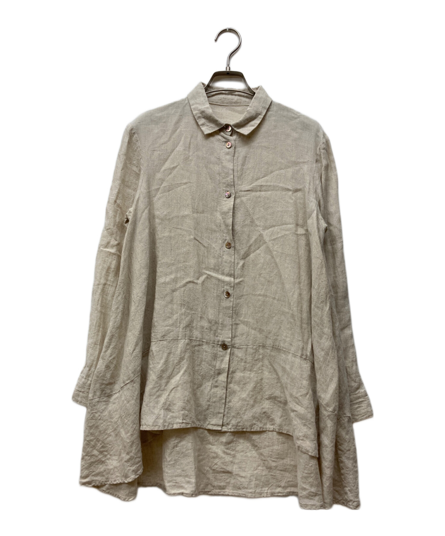 中古・古着通販】PAL'LAS PALACE (パラスパレス) リネンシャツ 中古・古着通販】PAL'LAS PALACE (パラスパレス) リネンシャツ