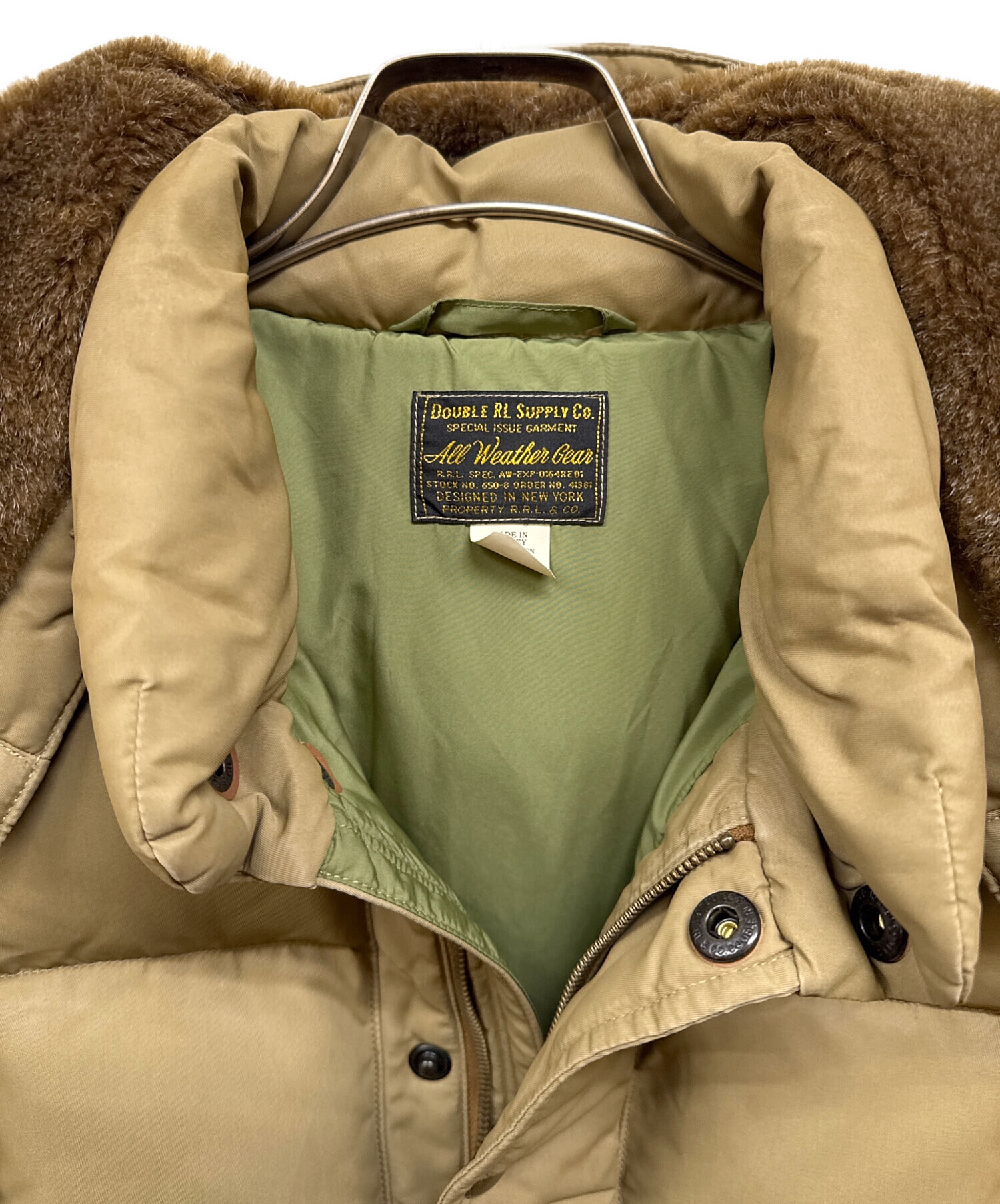 中古・古着通販】RRL (ダブルアールエル) Coated Twill Quilted Jacket