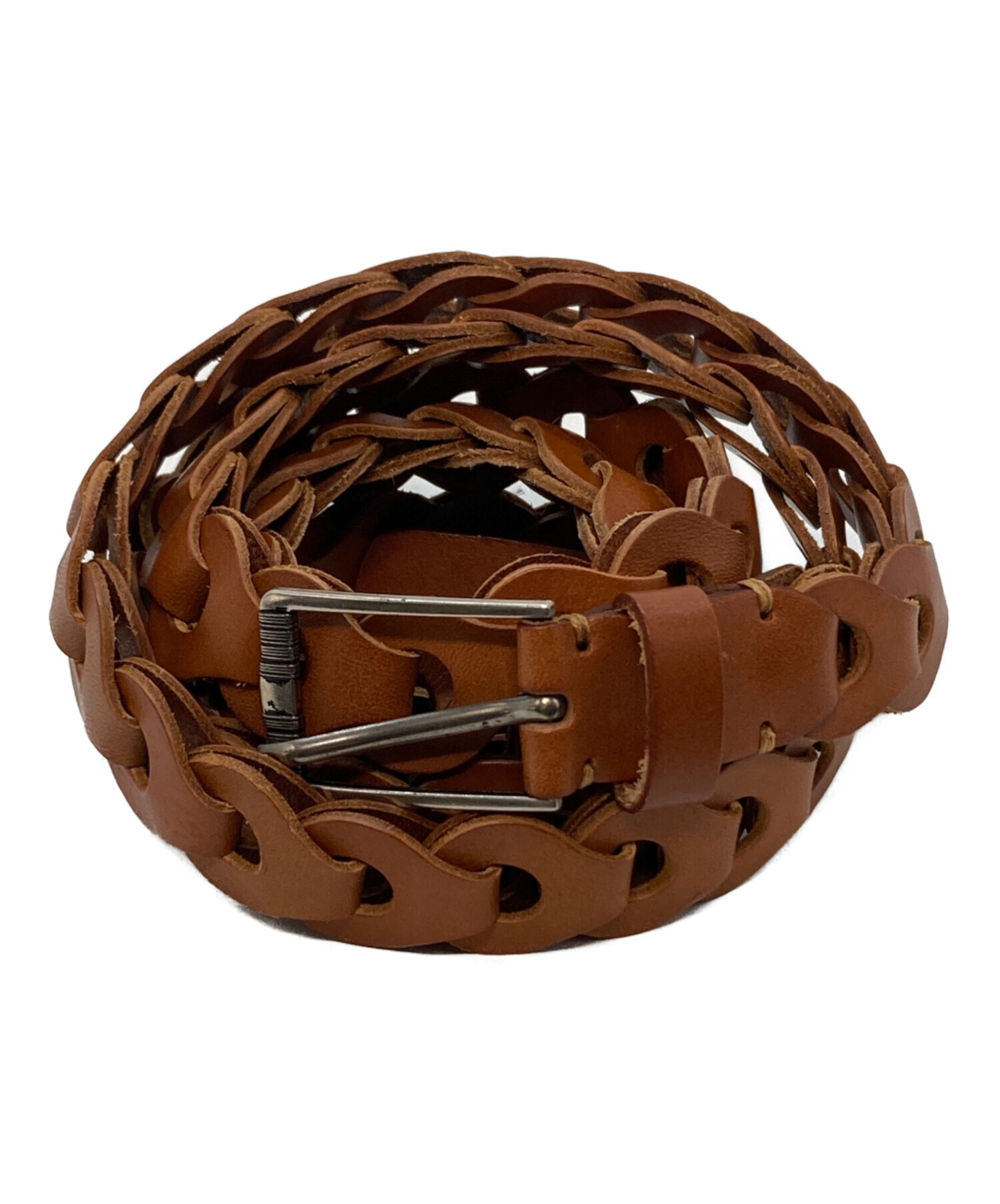 小物 Llife LEATHER CHAIN BELT MAHOGANY 中古・古着通販】Llife (ライフ) LEATHER CHAIN BELT ブラウン
