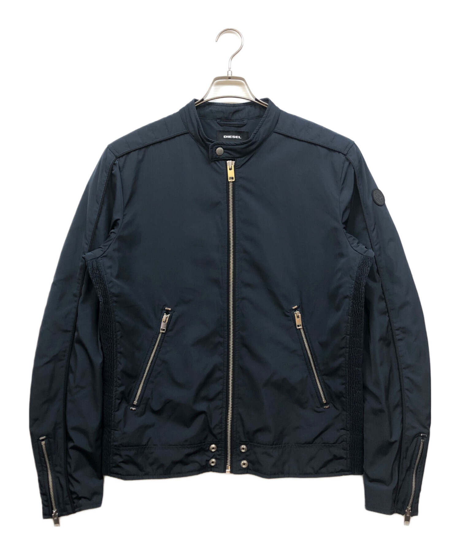 中古・古着通販】DIESEL (ディーゼル) ナイロンブルゾン ネイビー 