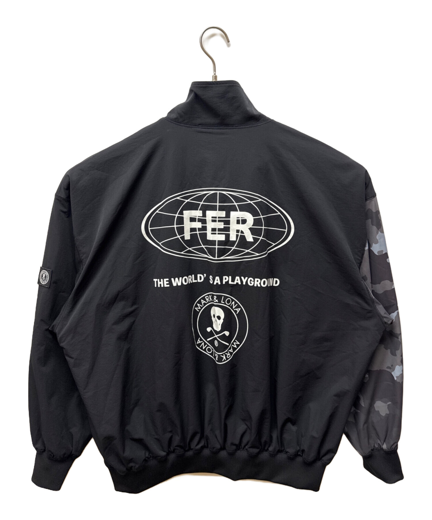 MARK&LONA マークアンドロナ ジップジャケット アウター ブラック L 中古・古着通販】MARK&LONA (マークアンドロナ) The Over Device