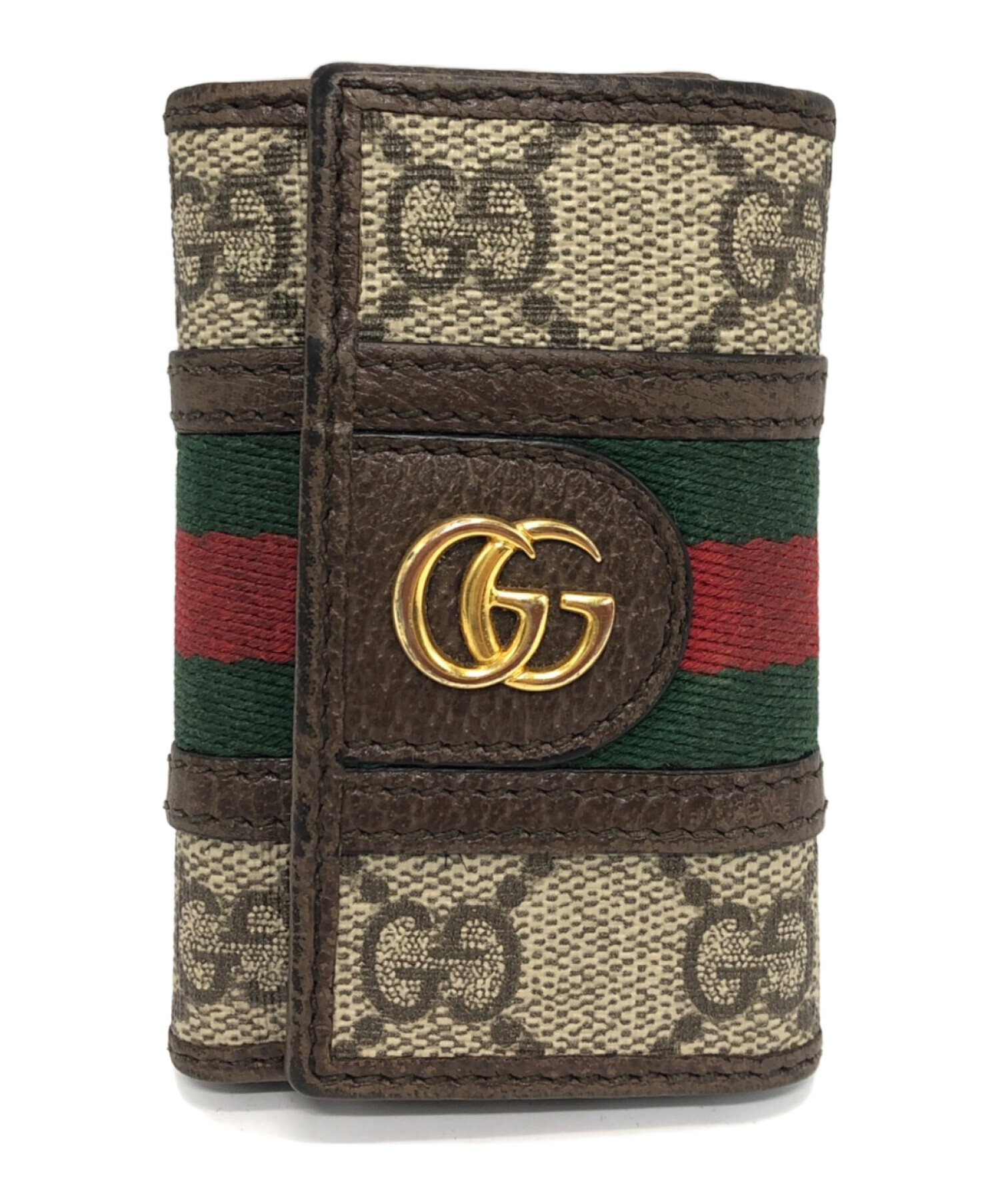 GW限定お値下げ　GUCCI GG シェリーラインキーケース 中古・古着通販】GUCCI (グッチ) GGスプリーム シェリーライン 6連キー