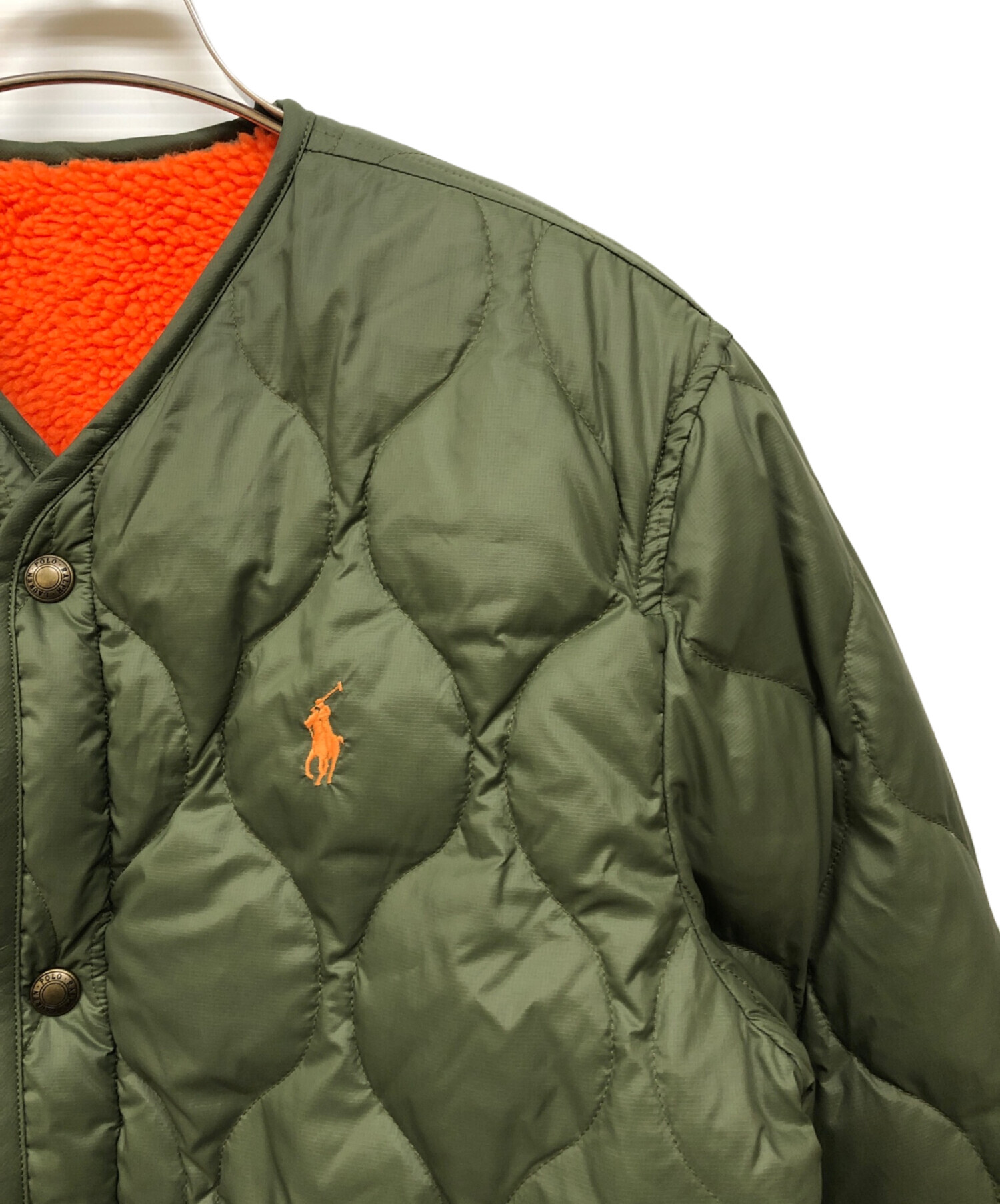 ラルフローレン　キルティングコート　カーキブラウン 中古・古着通販】POLO RALPH LAUREN (ポロ・ラルフローレン